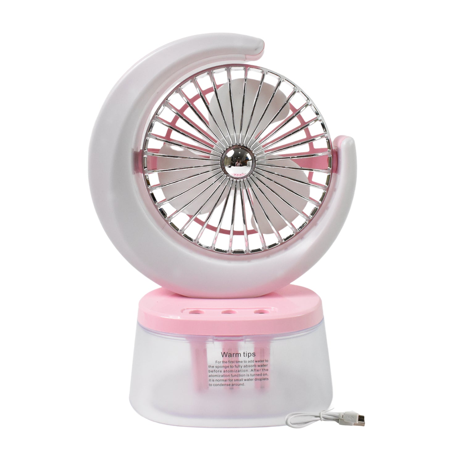 Desktop Fan - Camping Fan LED Light, Humidifying Fan (1 Pc / Plug & Play Fan) - view 5