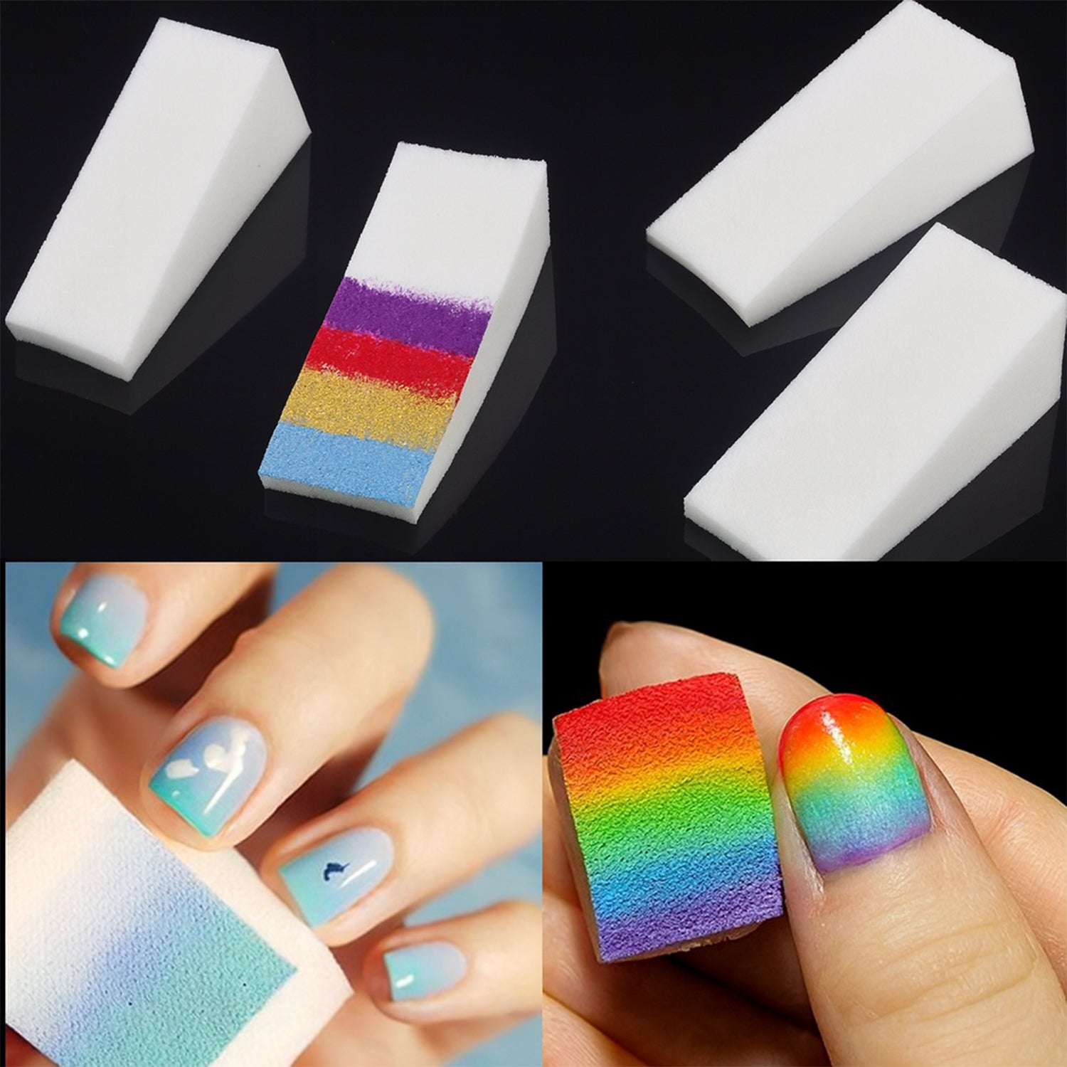 10 Pcs Nail Buffer Blocks – Professional Manicure & Pedicure Nail Polishing Sponge - view 7