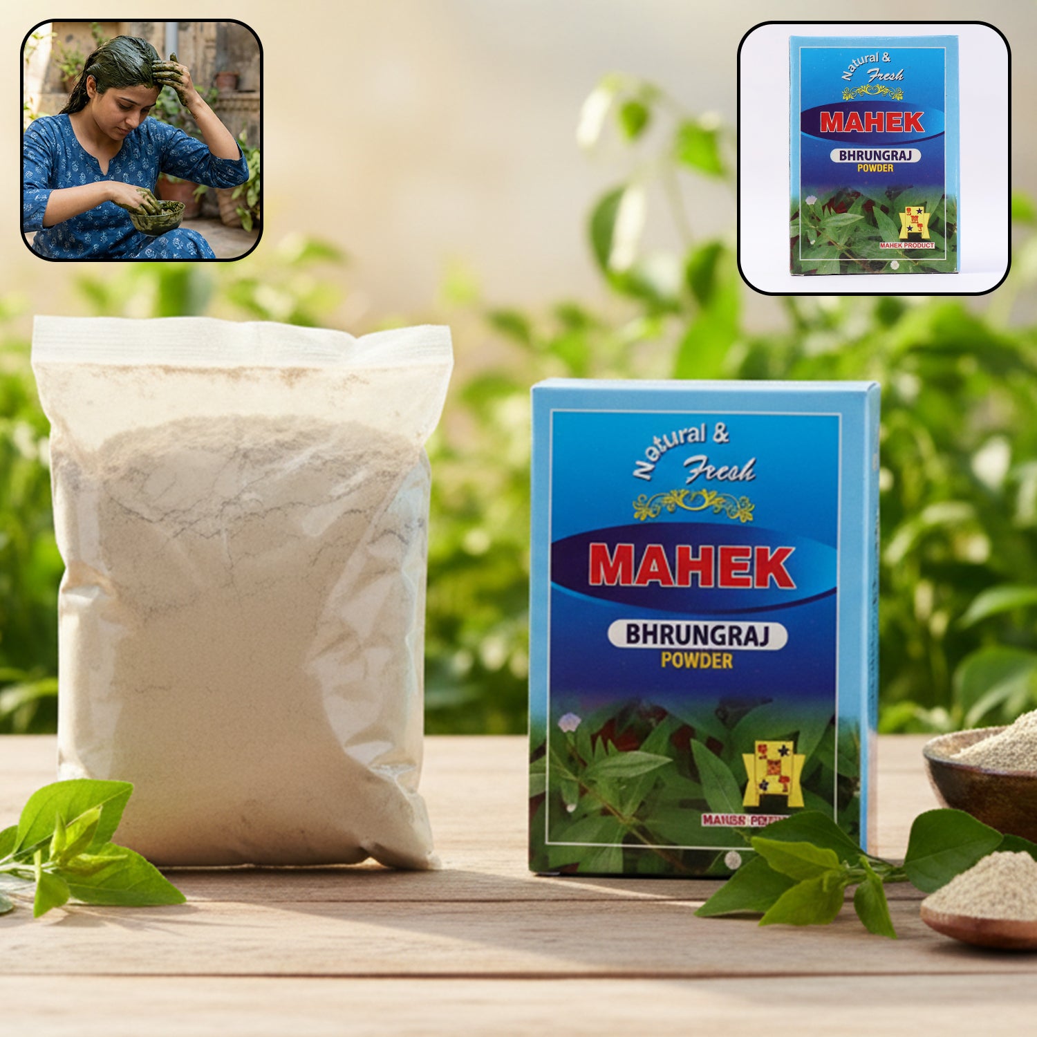 Natural Bhringraj Powder for Traditional Hair Care – 80 gm