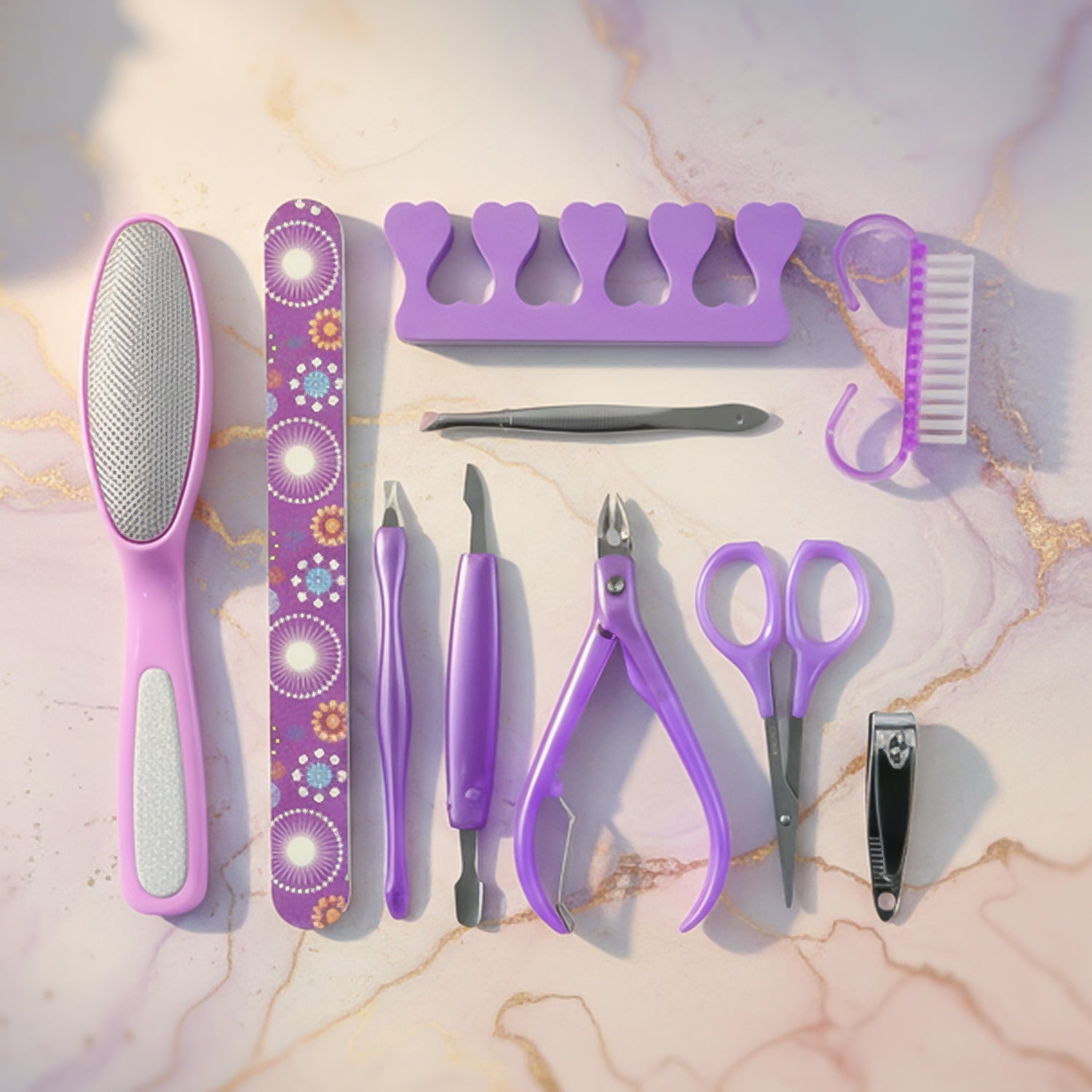 Personal Grooming Manicure & Pedicure Nail Care Tool Set (10 Pc Set) - view 6