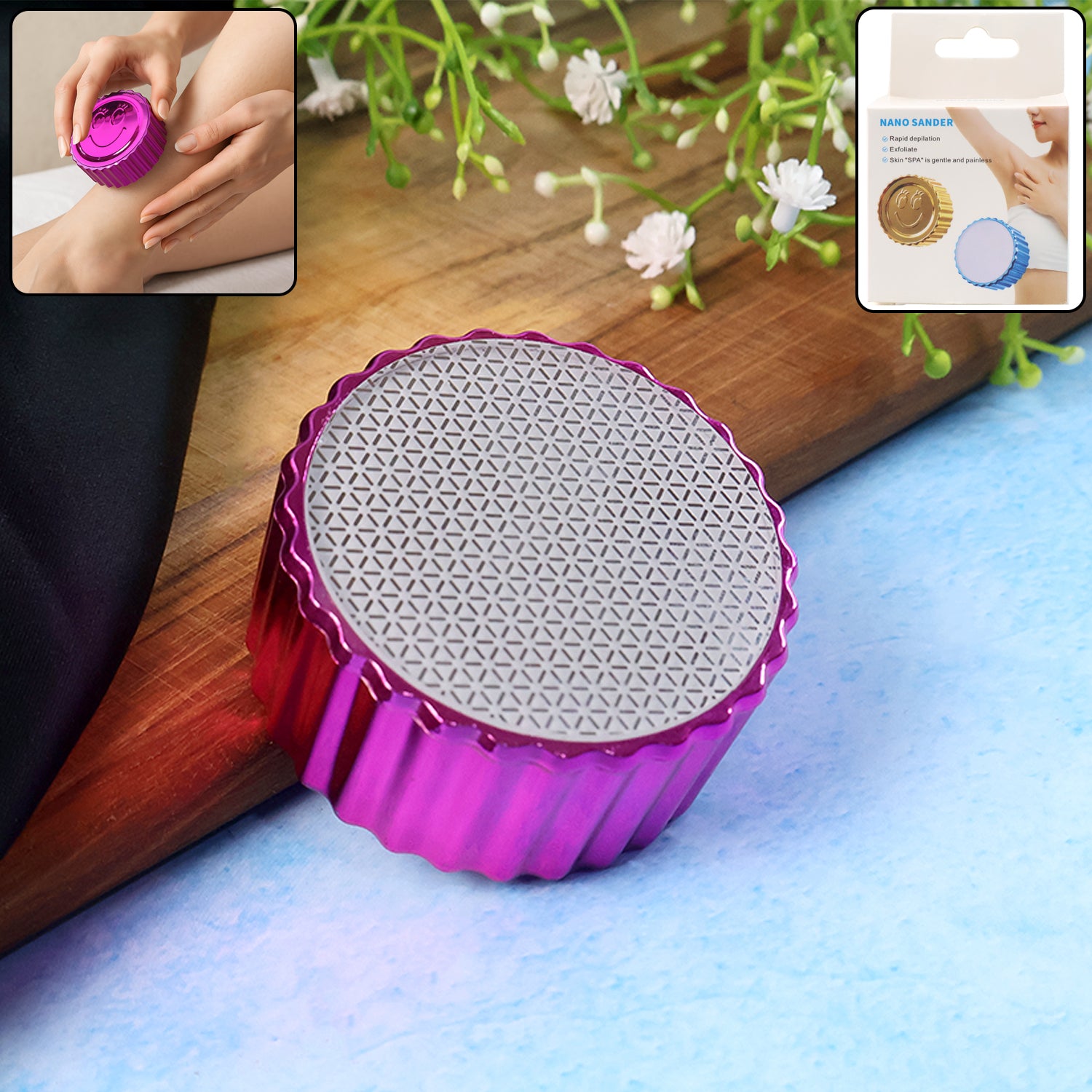 Nano Hair Remover for Arms, Legs, Back One Sided Skin Hair Remover (1 Pc)
