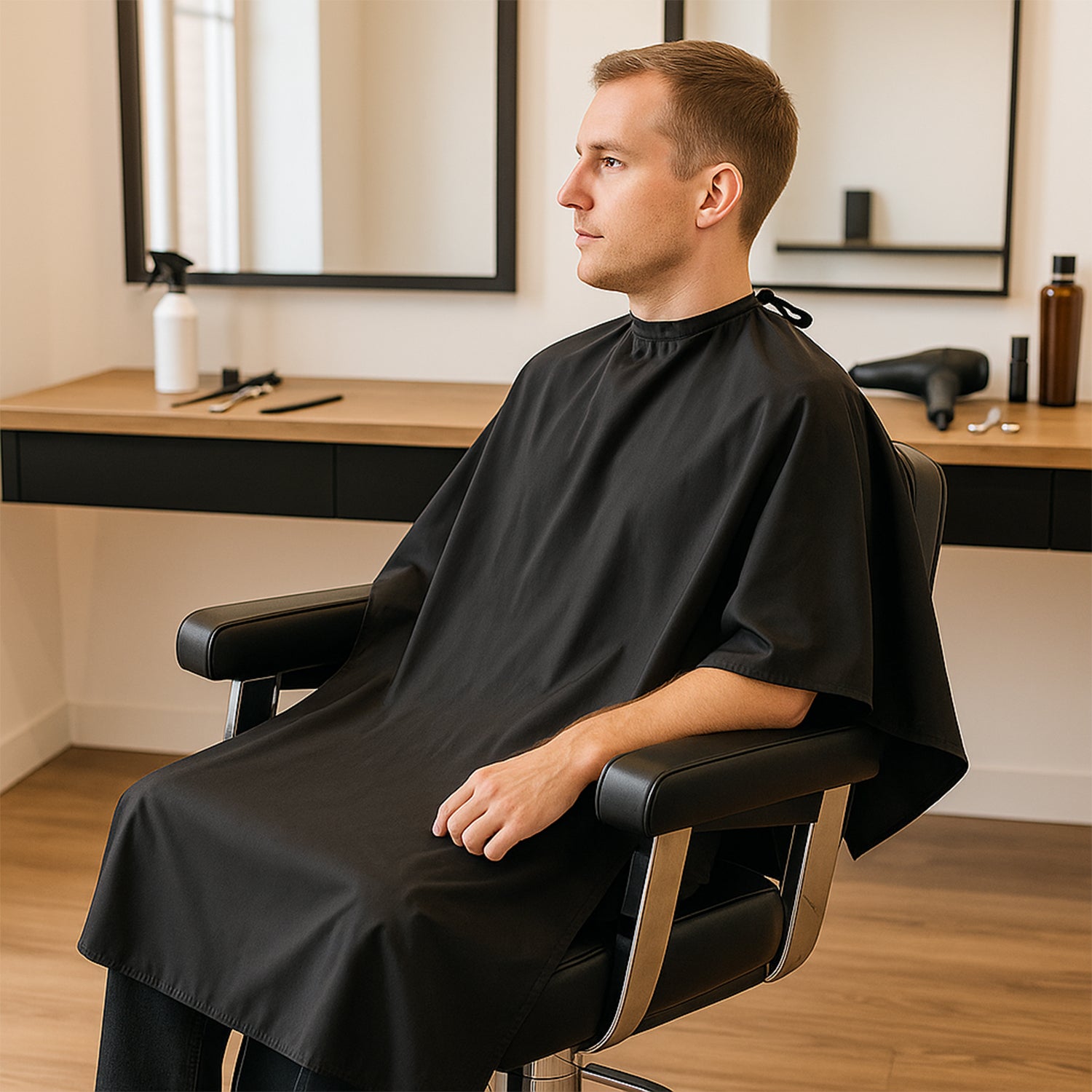 Professional Hair Cutting Cape for Salon & Home Use (1 Pc) - view 3