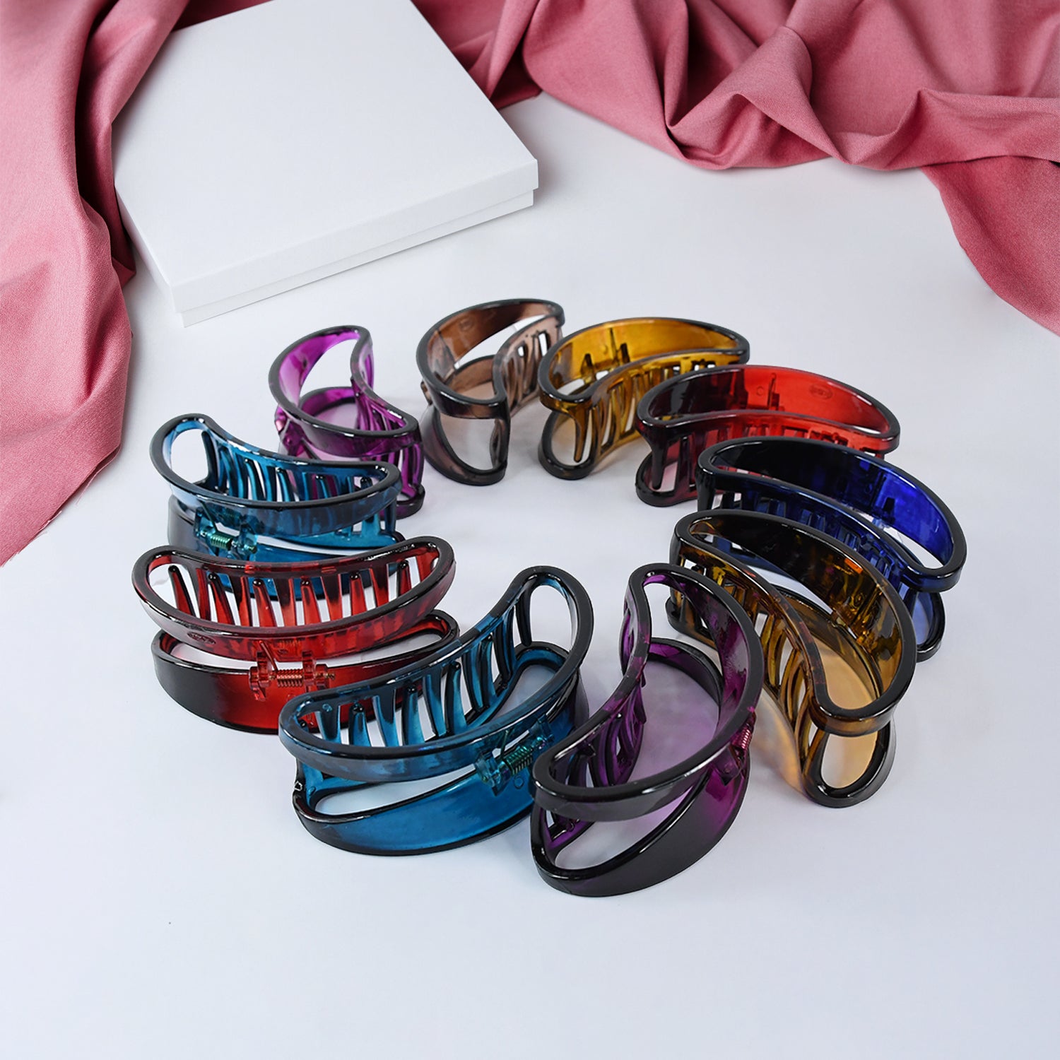 Plastic Hair Clamp Grip, Simple Matte Hair Barrette Clamp (1 Pc) - view 6