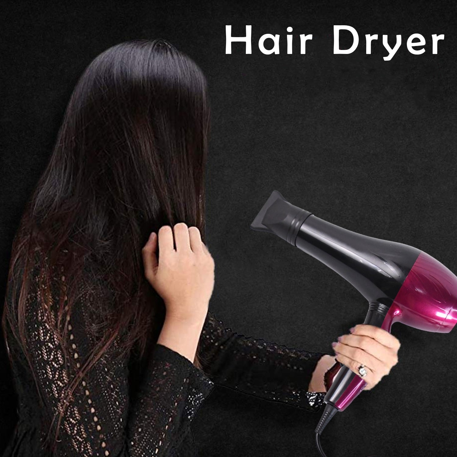 Professional High Power Multi Purpose Hair Dryer Salon (220V,50-60Hz / 1 Pc) - view 3