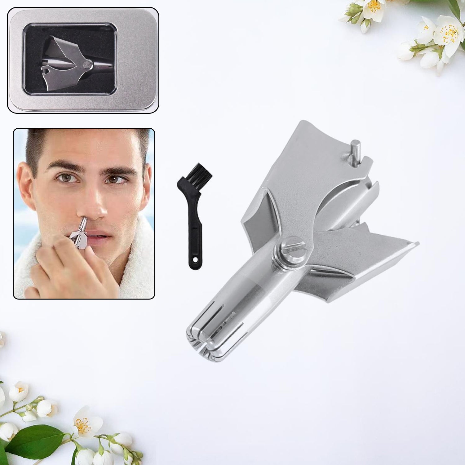 Stainless Steel Painless Nose Hair Remover (1 Pc) - view 5