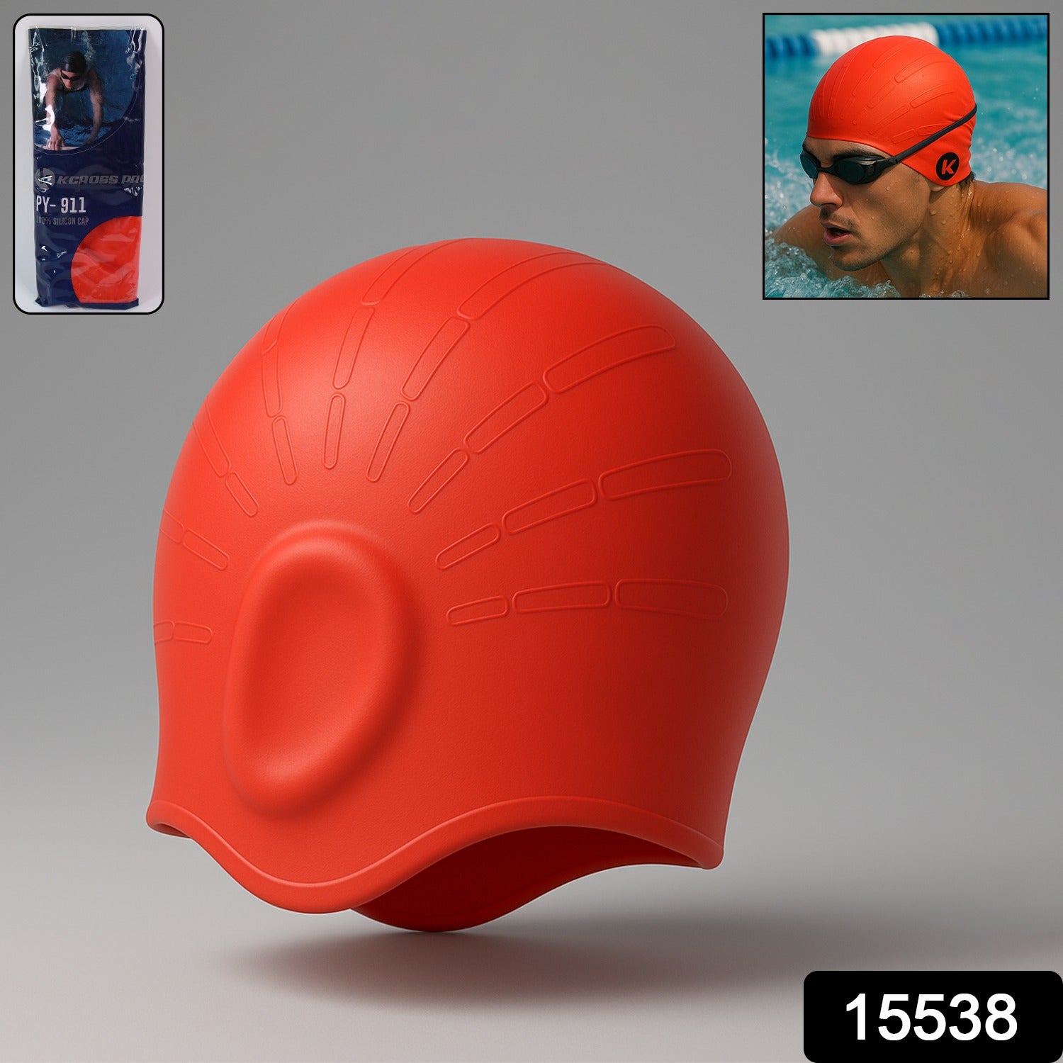 Konex Professional Silicone Swimming Cap (1 Pc) - view 2