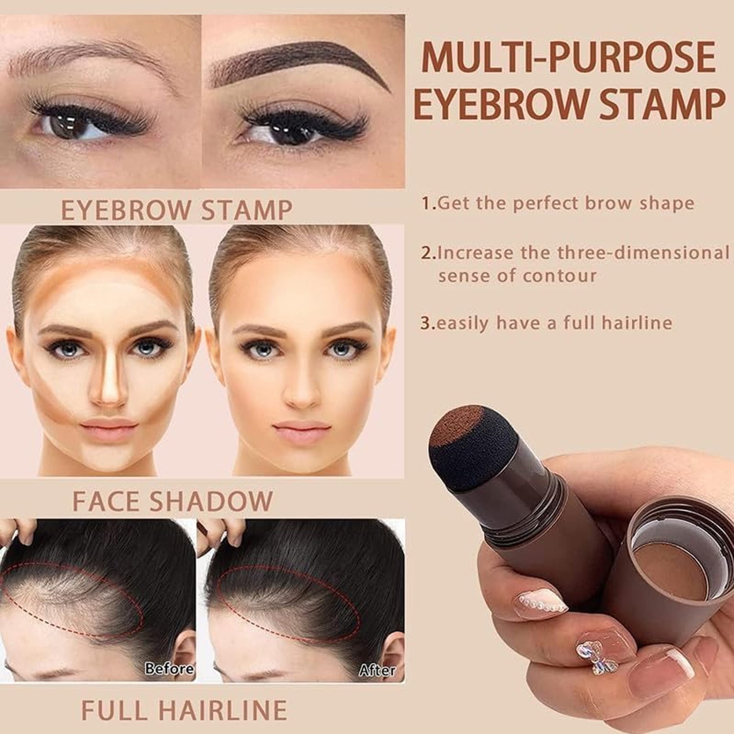 Hairline & Eyebrow Contour Powder Stick - (Set) - view 7