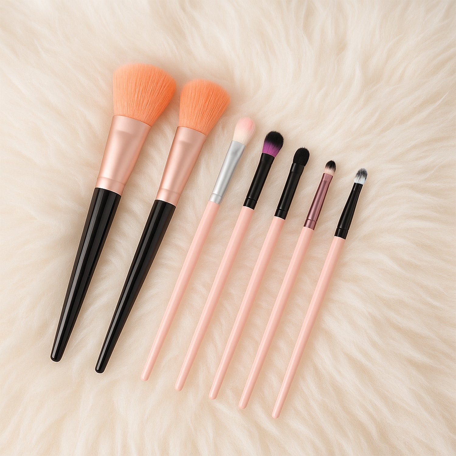 Professional Soft Makeup Brush Set (7 Pc)
