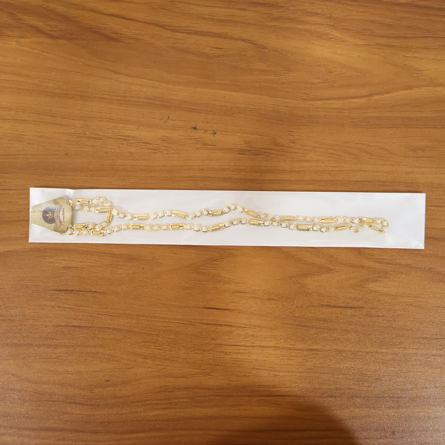 Gold-Tone Designer Chain Necklace (1 Pc) - view 6
