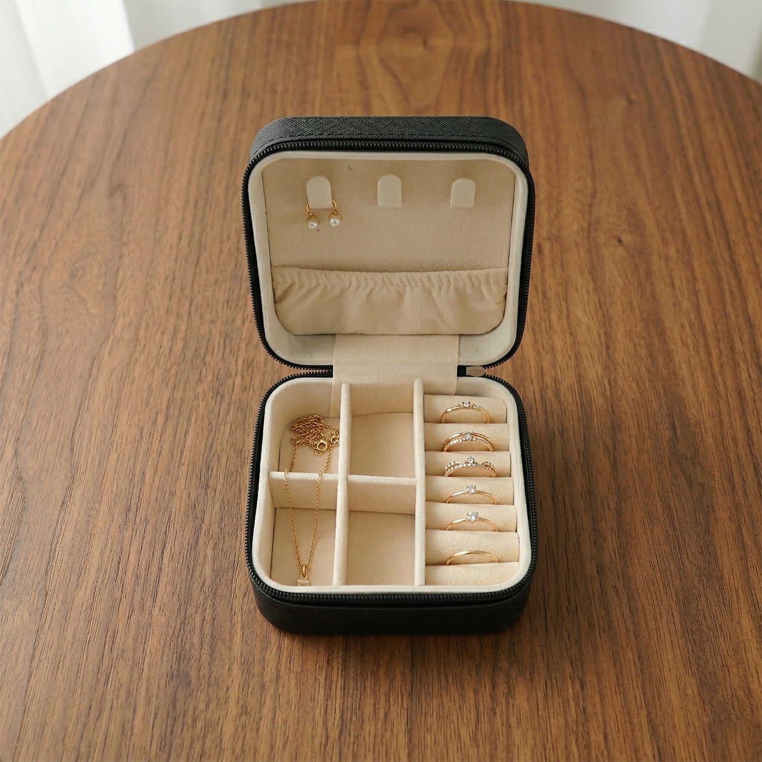 Mini PU Leather jewellery Box for Travel & Storage (1 Pc) - view 6
