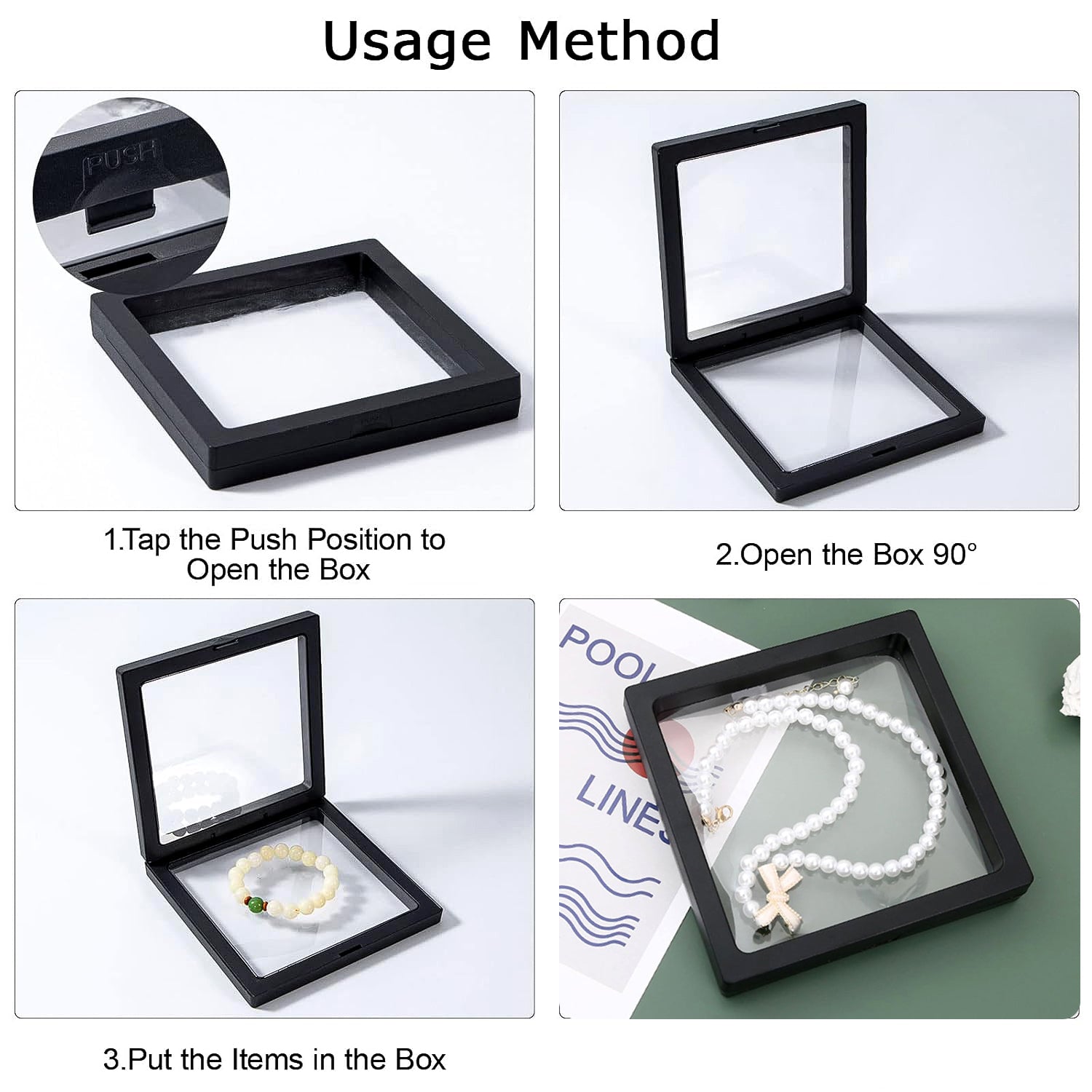 Transparent Jewellery Display Box (11x11 cm / 1 Pc) - view 3