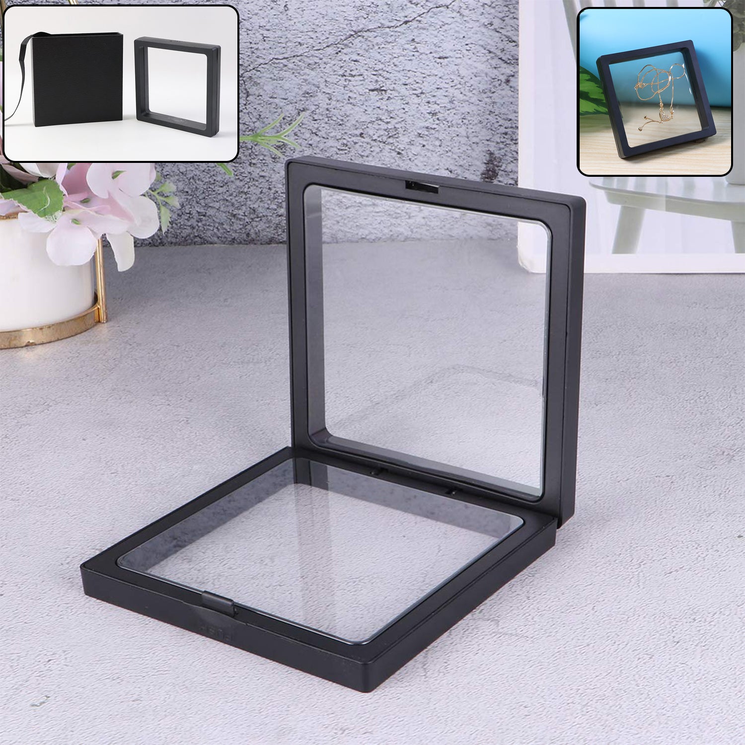 Transparent Jewellery Display Box (11x11 cm / 1 Pc)