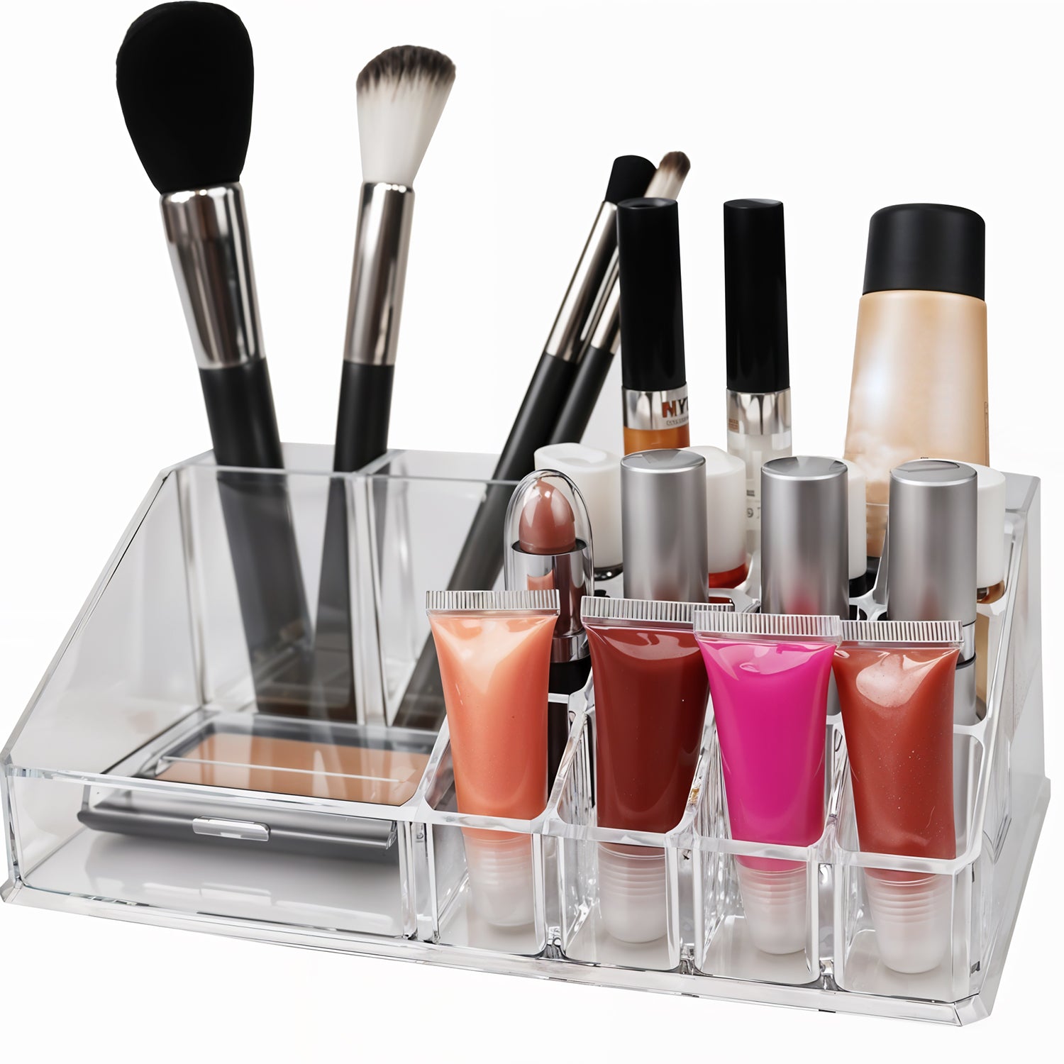 16 Compartment Cosmetic Makeup Jewellery Lipstick Storage Organiser Box - view 3