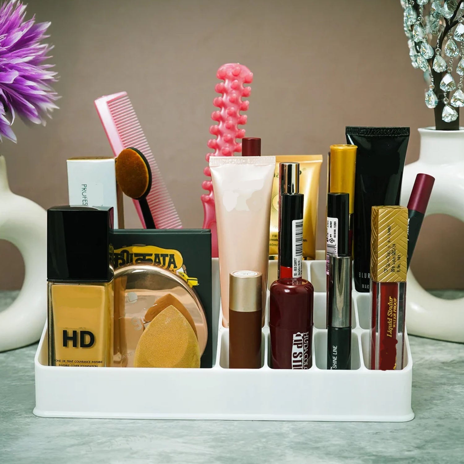 Makeup Organiser Cosmetic Makeup Lipstick Storage Box (1 Pc) - view 2