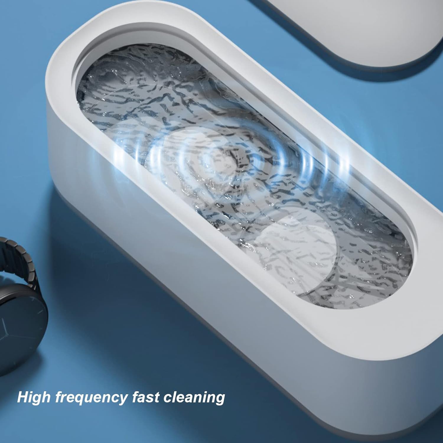 Ultrasonic Jewellery Cleaner Portable High-Frequency Cleaning Machine (Battery Not Included) - view 2
