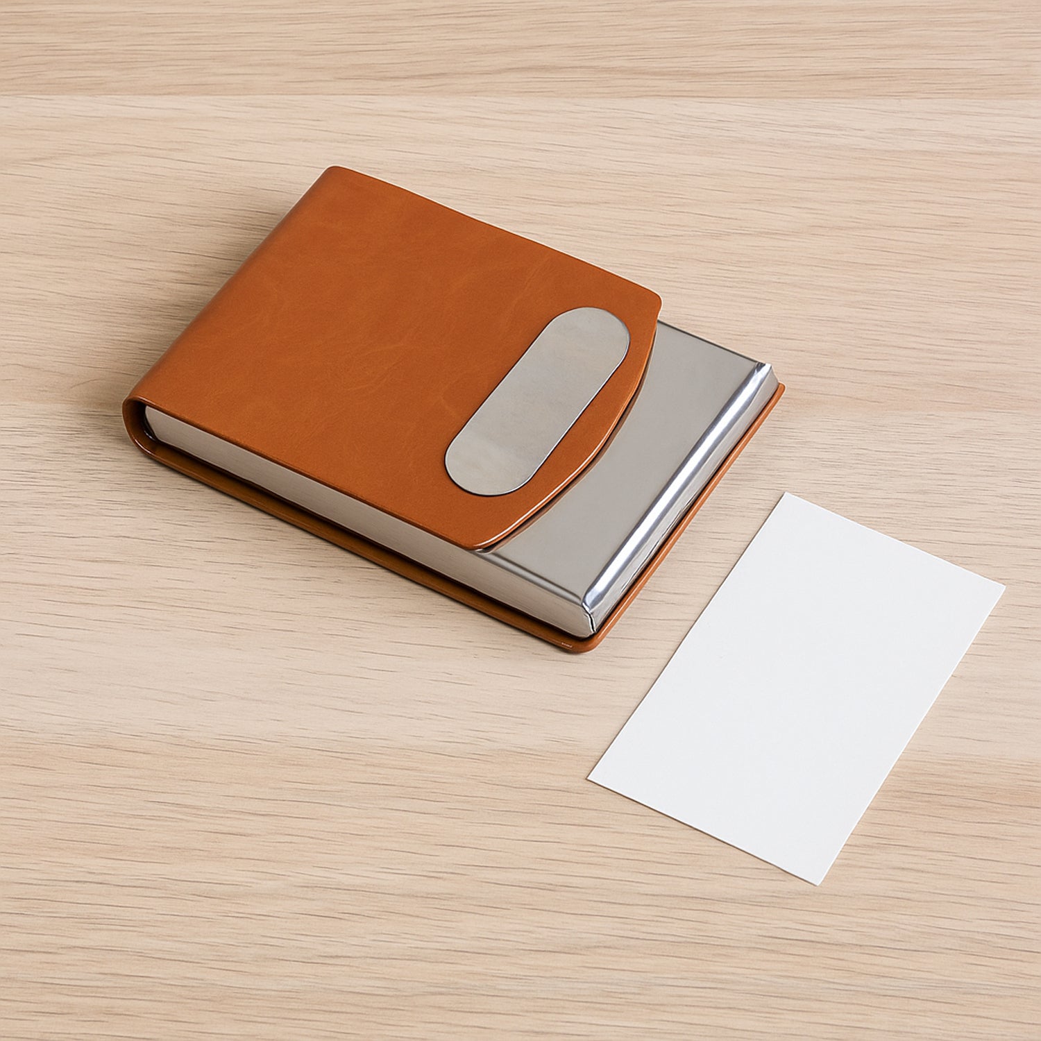 Premium Leather Finish Visiting Card Holder (1 Pc) - view 3
