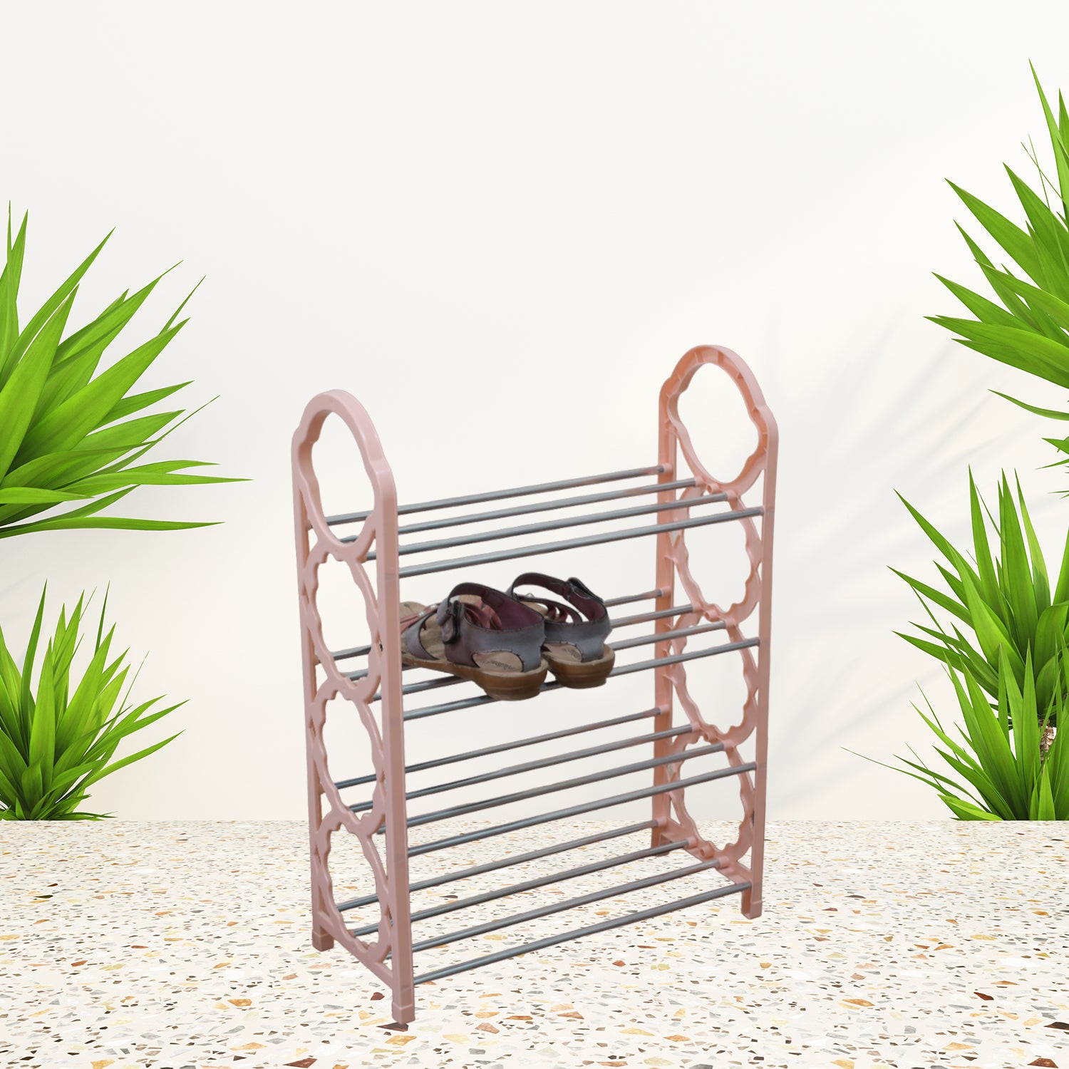4-Layer Shoe Storage Shelf Stand for Space-Saving Home Organizer