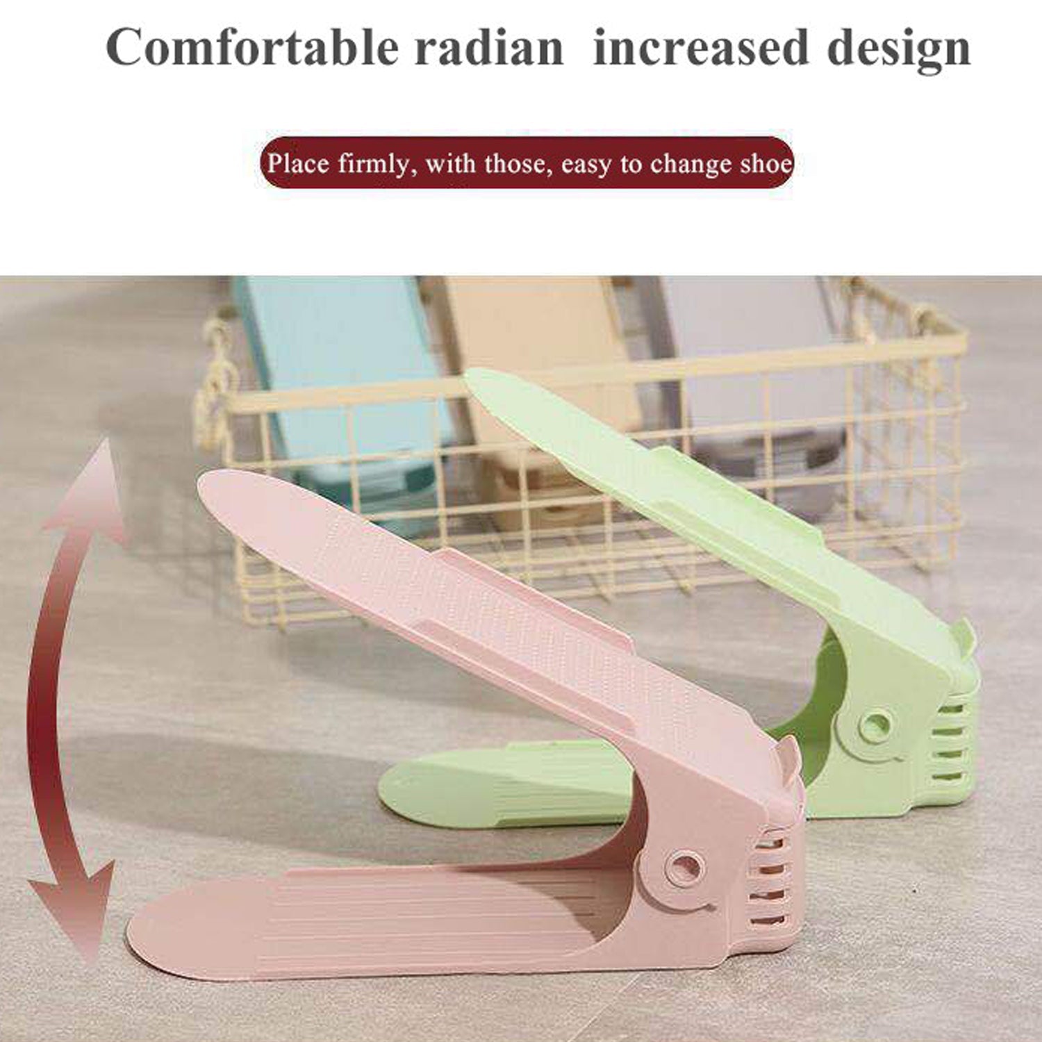 ADJUSTABLE FOLDING SHOE SLOTS ORGANIZER. - view 3