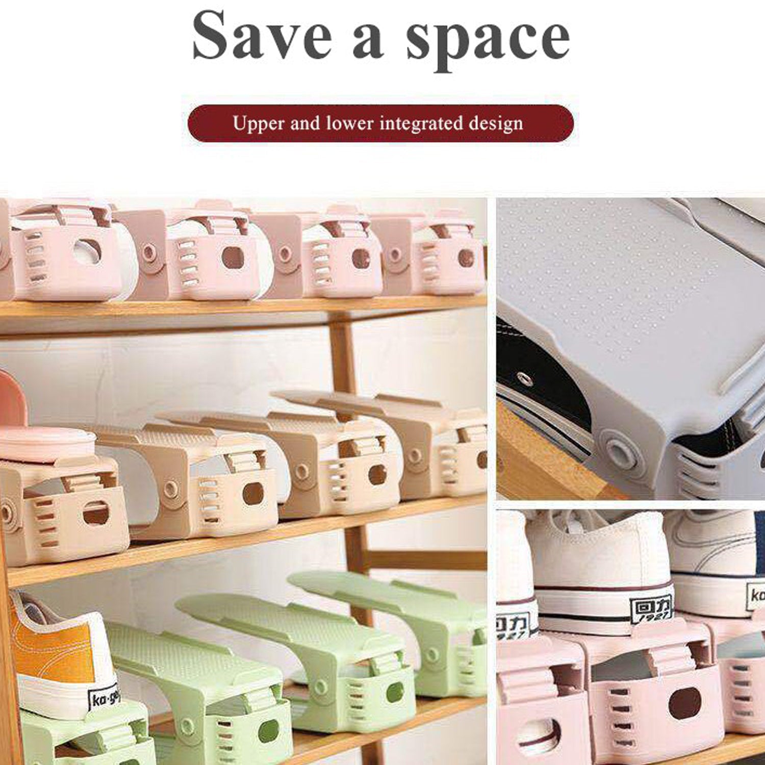 ADJUSTABLE FOLDING SHOE SLOTS ORGANIZER. - view 6