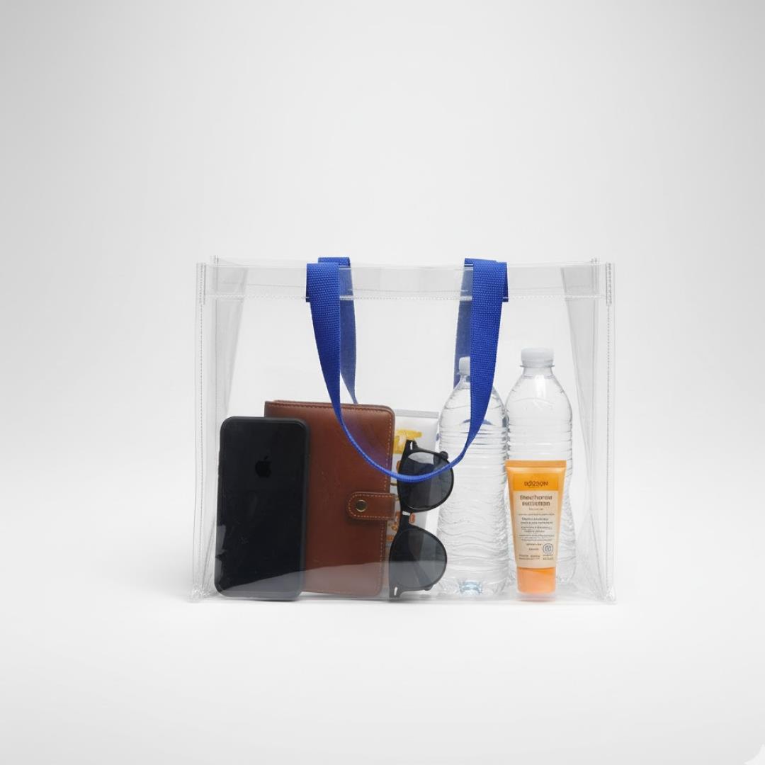 Multifunction Transparent Bag With Handle Bag (45×30×14 CM / 1 pc)