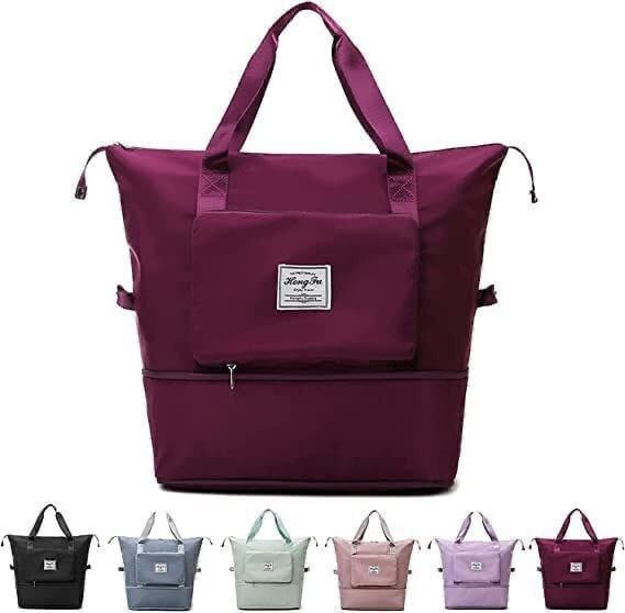Large Capacity Folding Travel Bag, Multifunctional Sports Shoulder Bag Luggage Bag, Travel Bag Expandable Wee… - view 3