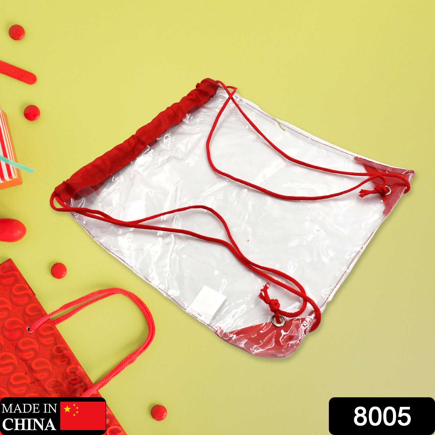 Transparent Waterproof Plastic Stadium Bag – Gym, Travel & Sports - view 7