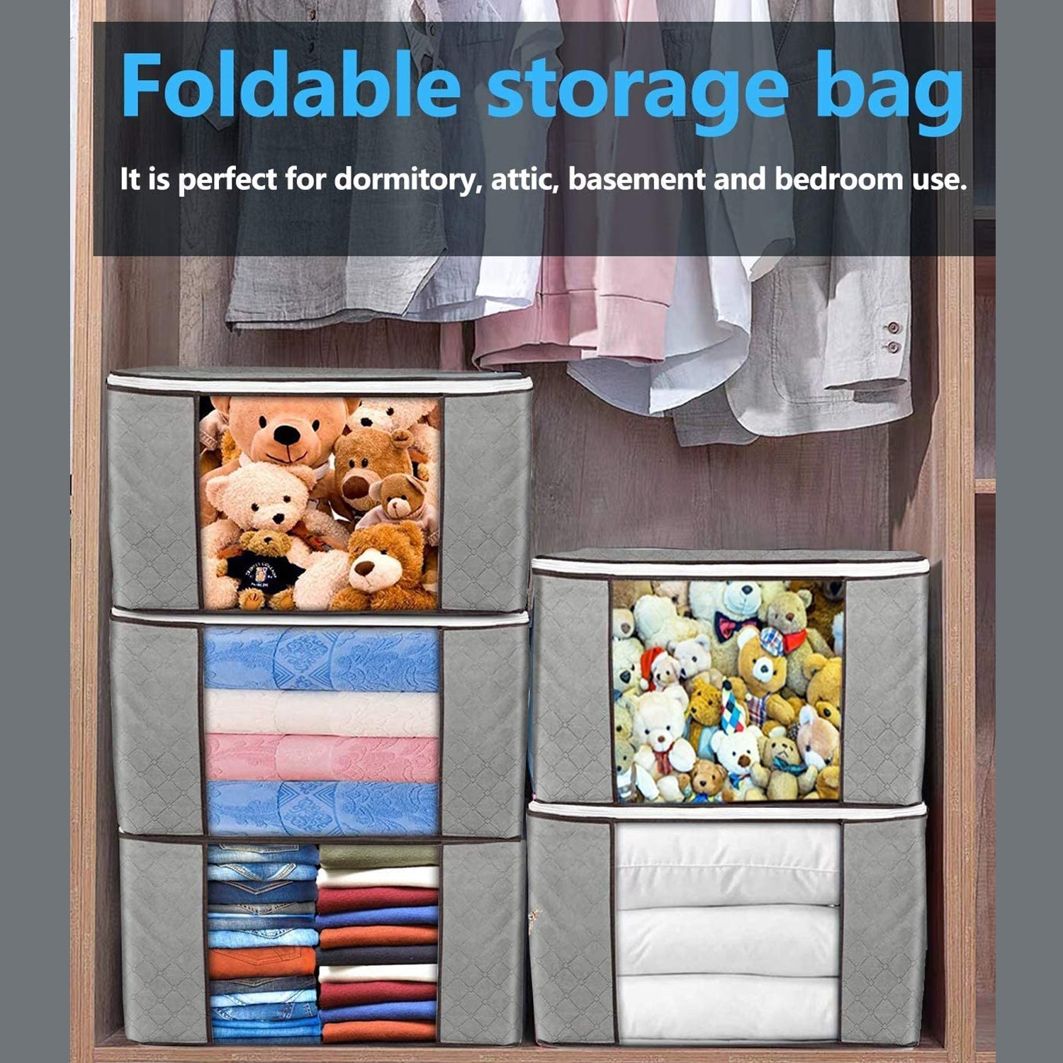 Travel Storage Bag – Multipurpose Organizer for Clothes & Stuff (1 Pc) - view 6