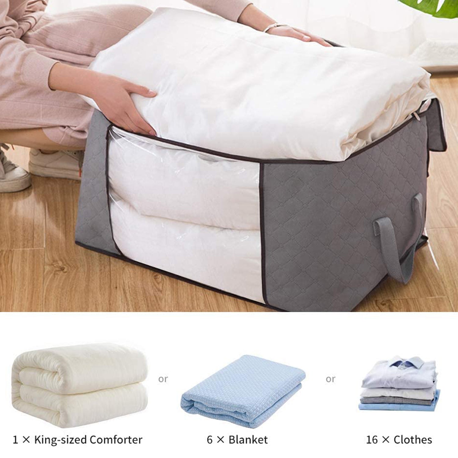 Travel Storage Bag – Multipurpose Organizer for Clothes & Stuff (1 Pc) - view 7