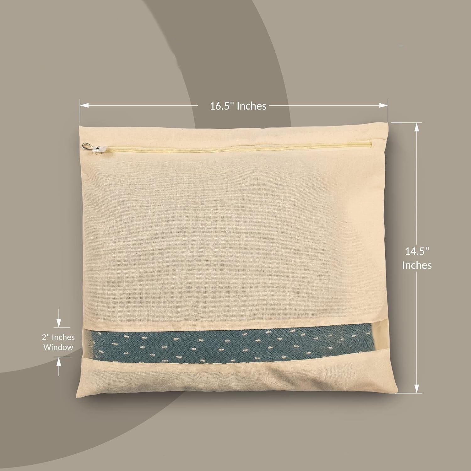 Zip Closure Saree Storage Bag (14.5×16.5 Cm, 1 Pc) - view 5