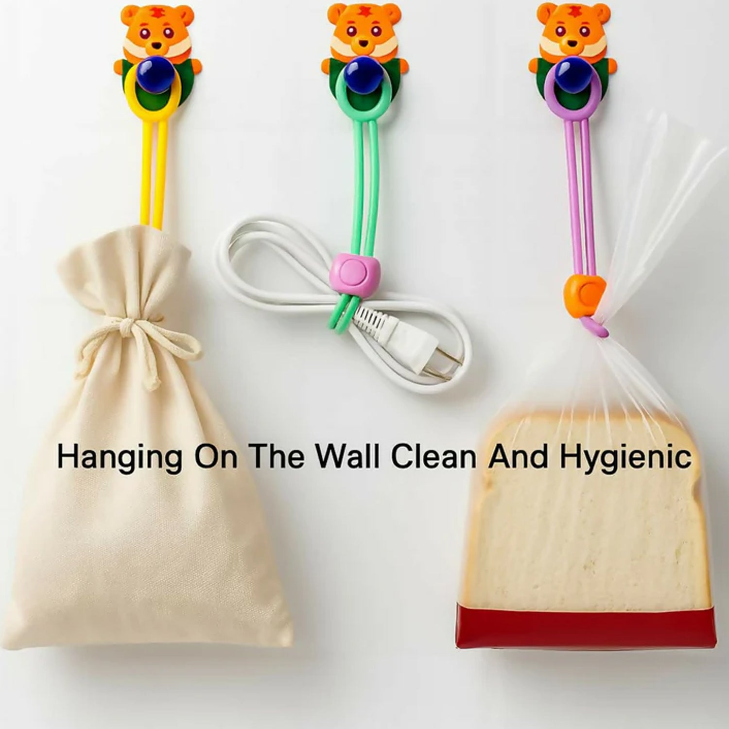 Reusable Silicone Food Bag Sealing Clips with Lock for Kitchen Storage ( 3 Pc) - view 5
