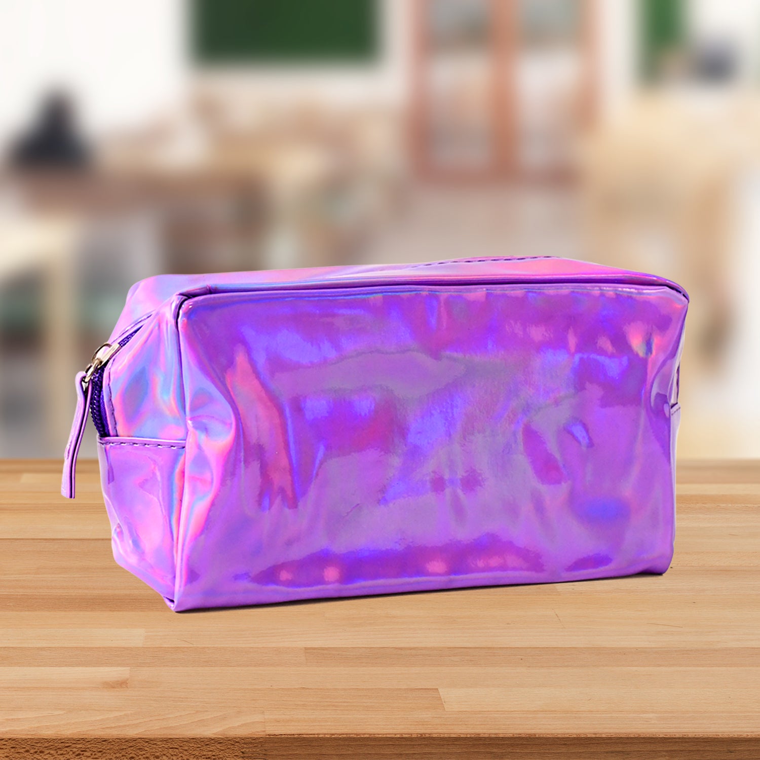 Holographic Shiny Waterproof Travel Cosmetic Pouch (1 Pc) - view 3