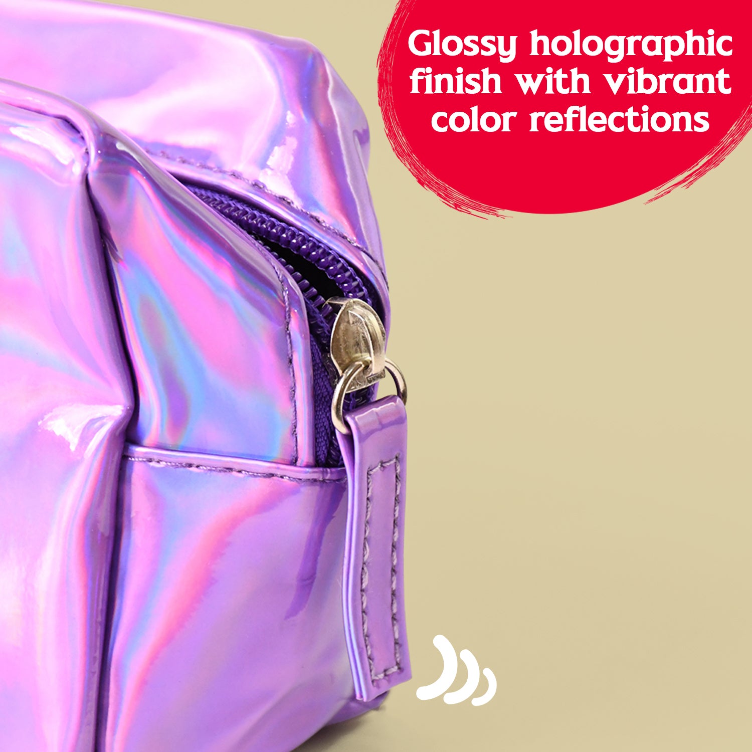 Holographic Shiny Waterproof Travel Cosmetic Pouch (1 Pc) - view 6