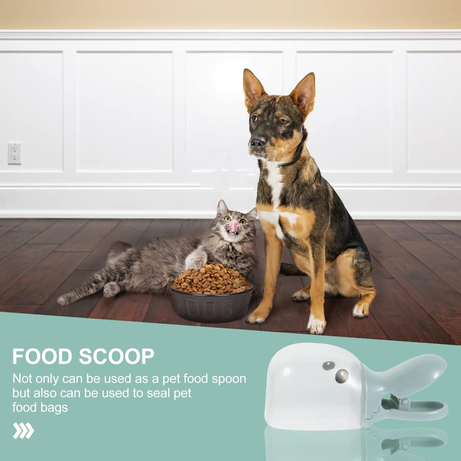 2-in-1 Pet Food Scoop with Bag Clip - view 4