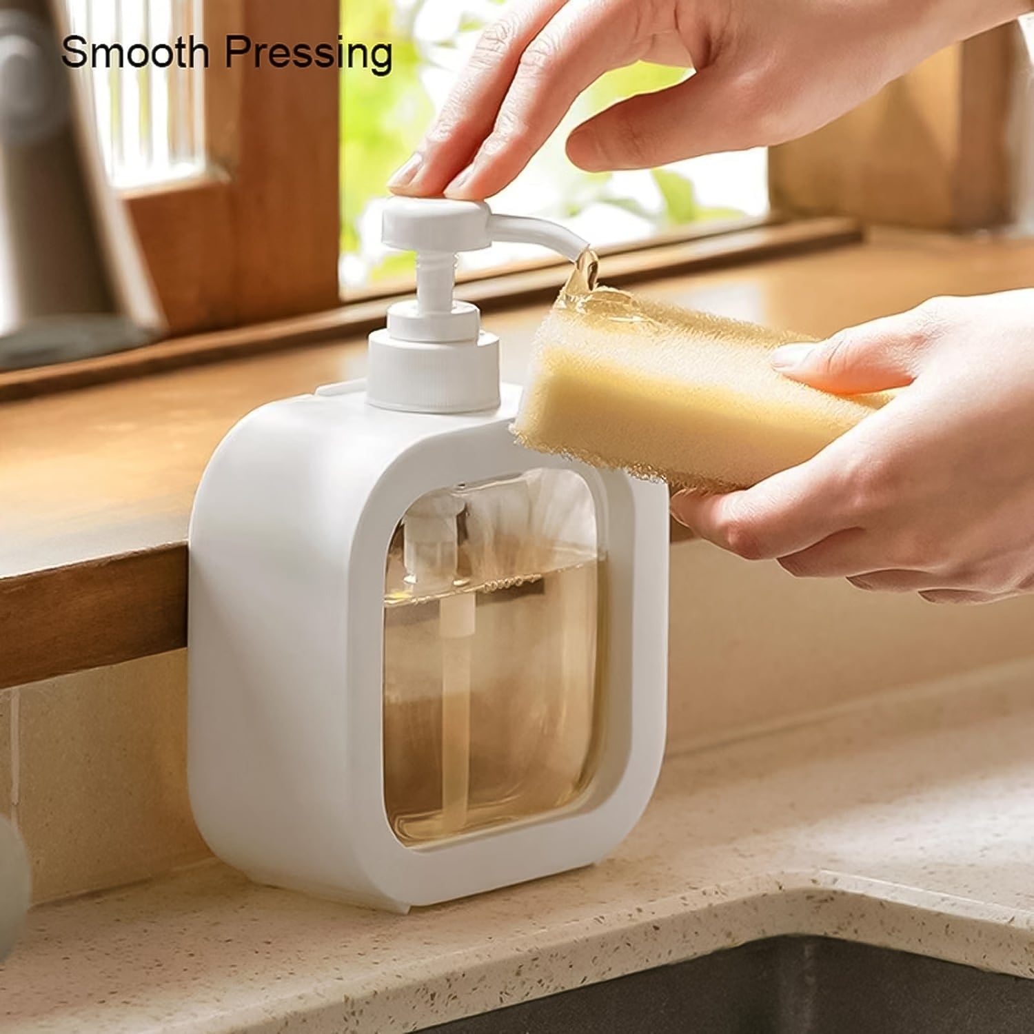 Snap sink Dispenser Plastic Clear Empty Pump Lotion Bottles (1 Set) - view 4