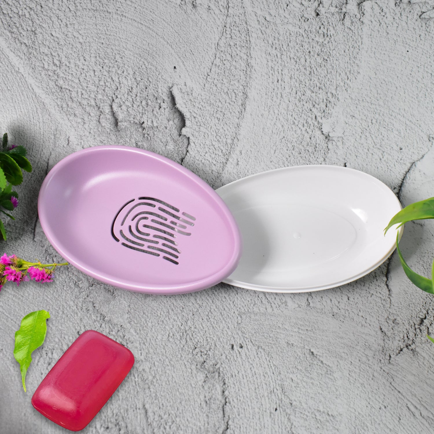 Plastic Soap Dish with Drain, Soap Holder Double-layer ,Sabudani (1 Pc) - view 3