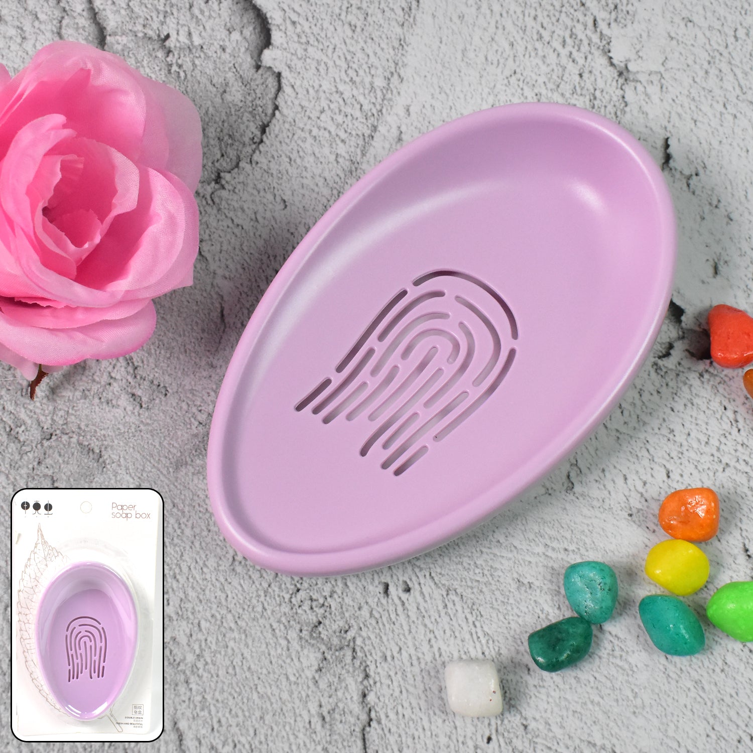 Plastic Soap Dish with Drain, Soap Holder Double-layer ,Sabudani (1 Pc) - view 6