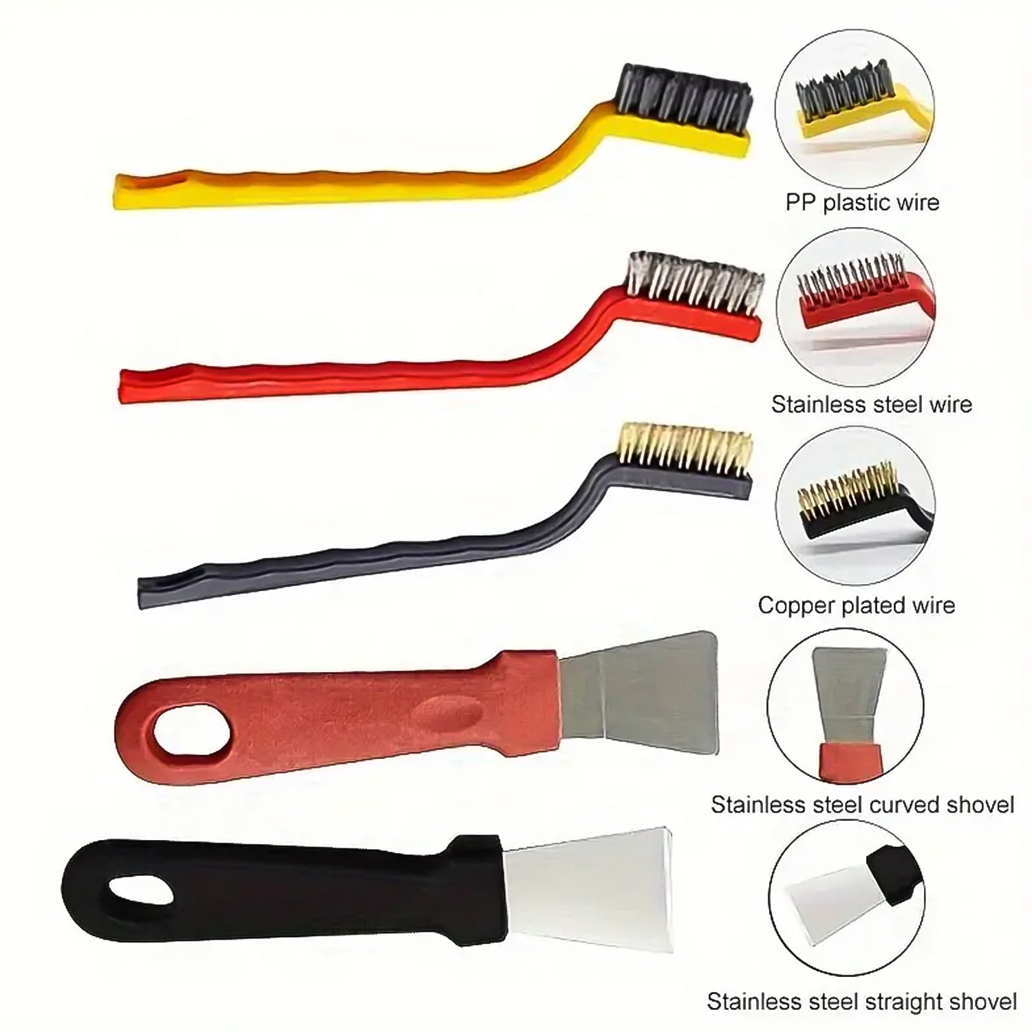 Wire Brush and Scraper Set (5 Pcs Set) - view 5