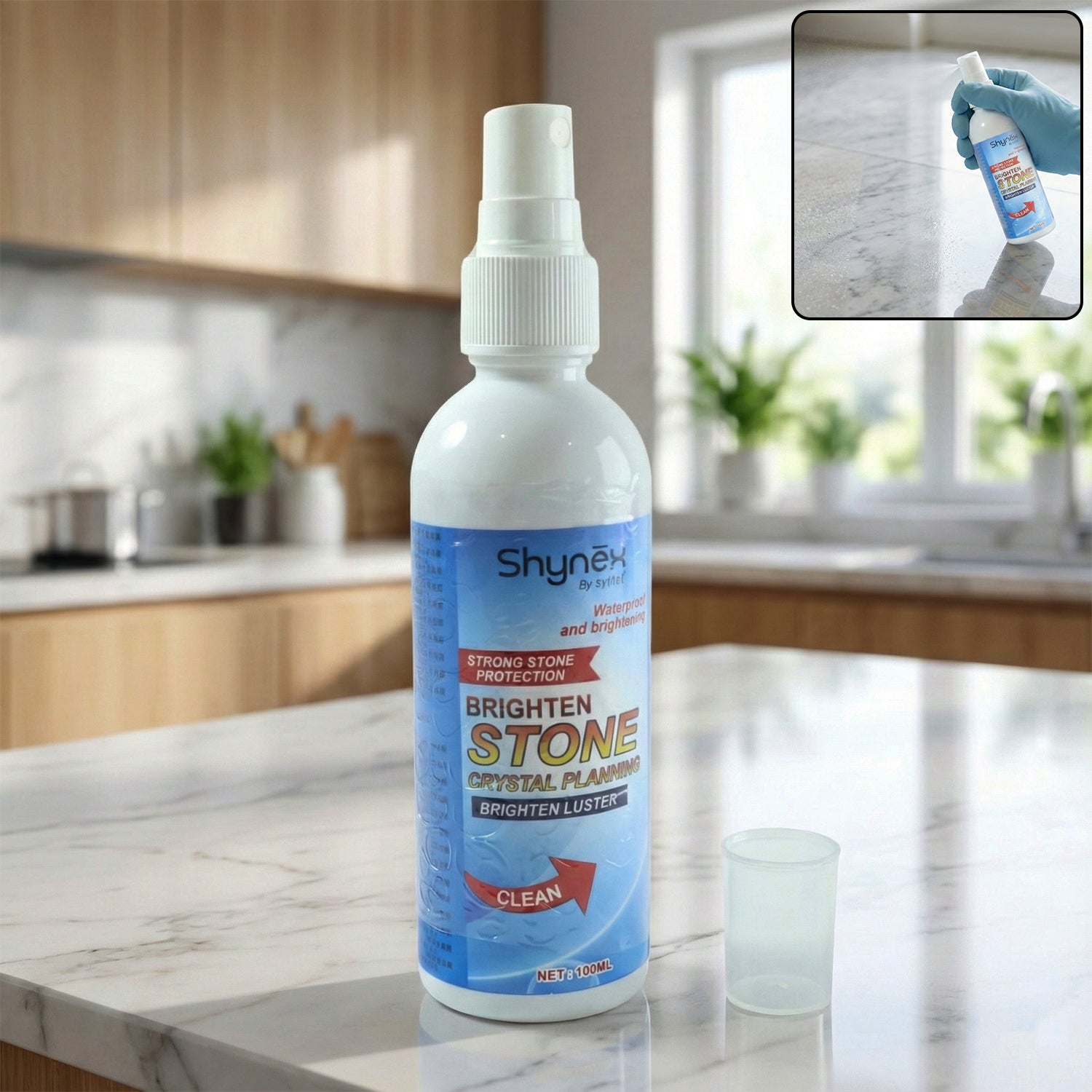 Stone Stain Remover & Crystal Plating Cleaner for Tiles (100 ML)