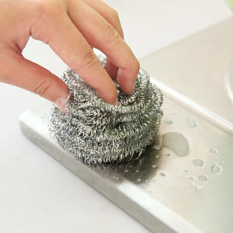 Round Shape Stainless Steel Scrubber (Pack of 6) - view 4