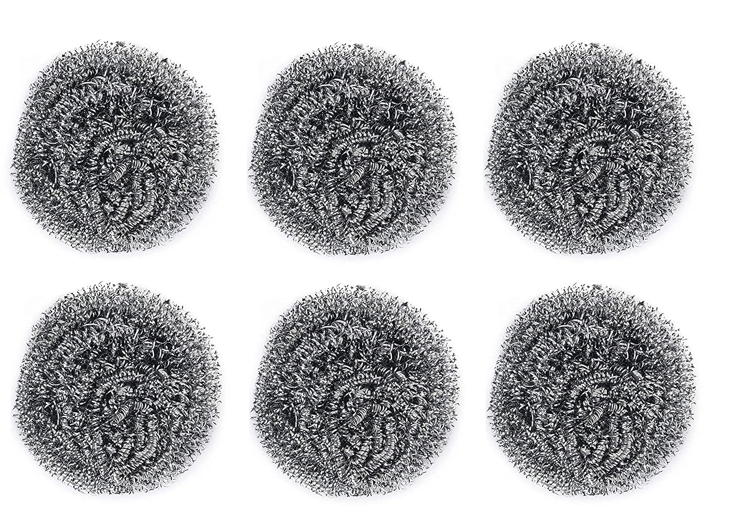 Round Shape Stainless Steel Scrubber (Pack of 6) - view 5