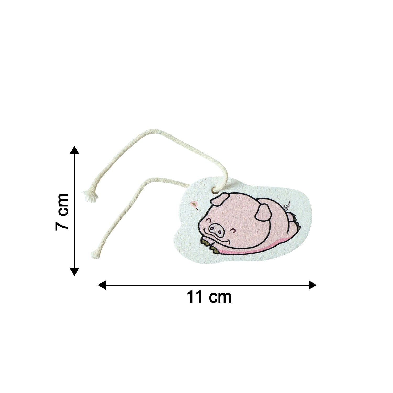 Cartoon Printed Bath Scrubber Sponge with Hanging Rope (1 Pc) - view 6