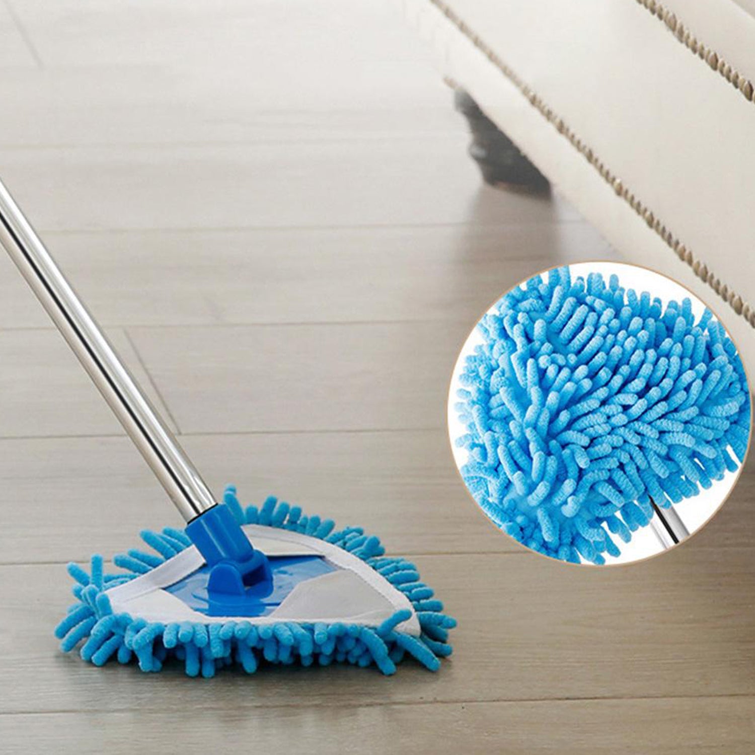 Stainless Steel Adjustable Triangle Mop for Cleaning Wet & Dry Floor Surfaces