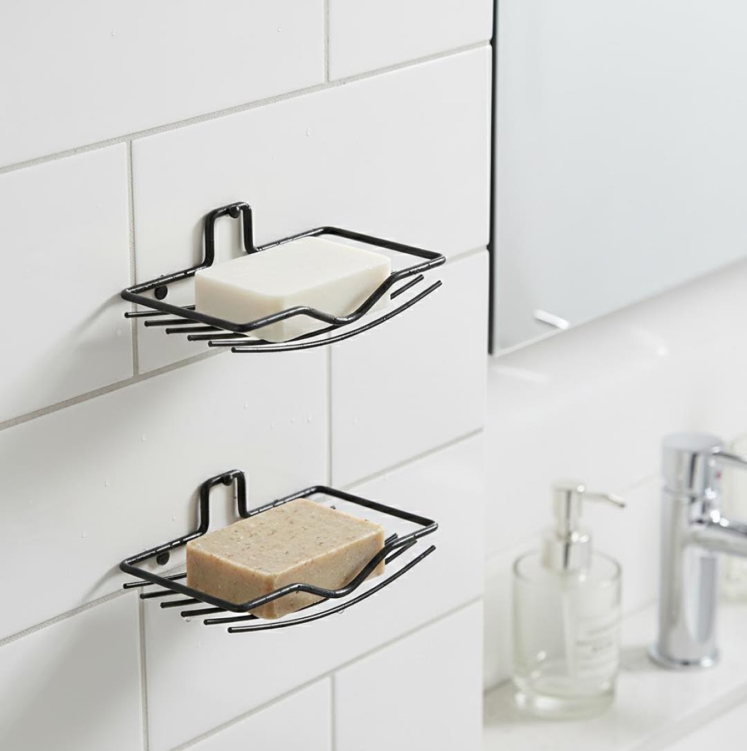 Wall Mount 2-Piece Soap Rack – Versatile Holder for Bathrooms & Homes - view 3