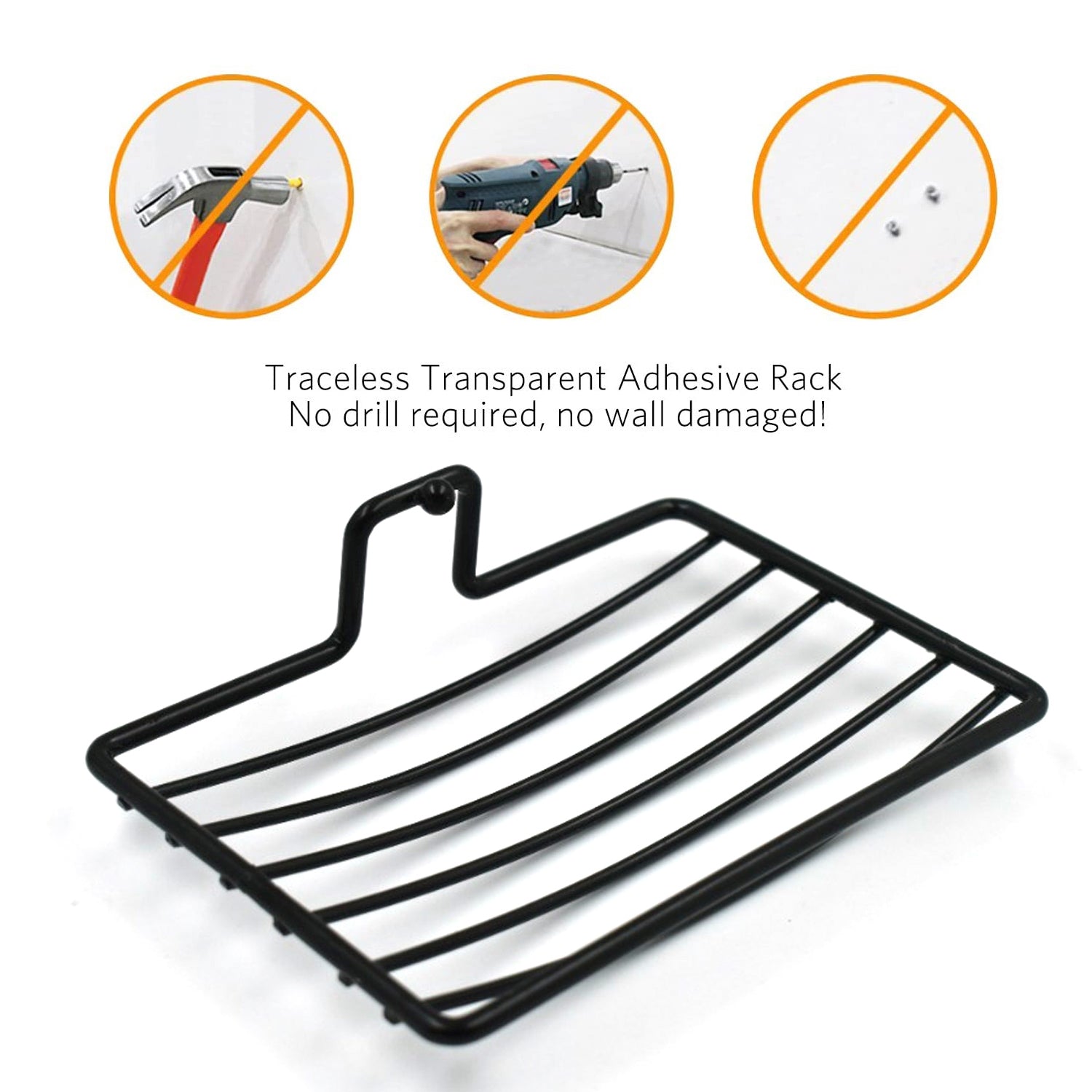 Wall Mount 2-Piece Soap Rack – Versatile Holder for Bathrooms & Homes - view 4