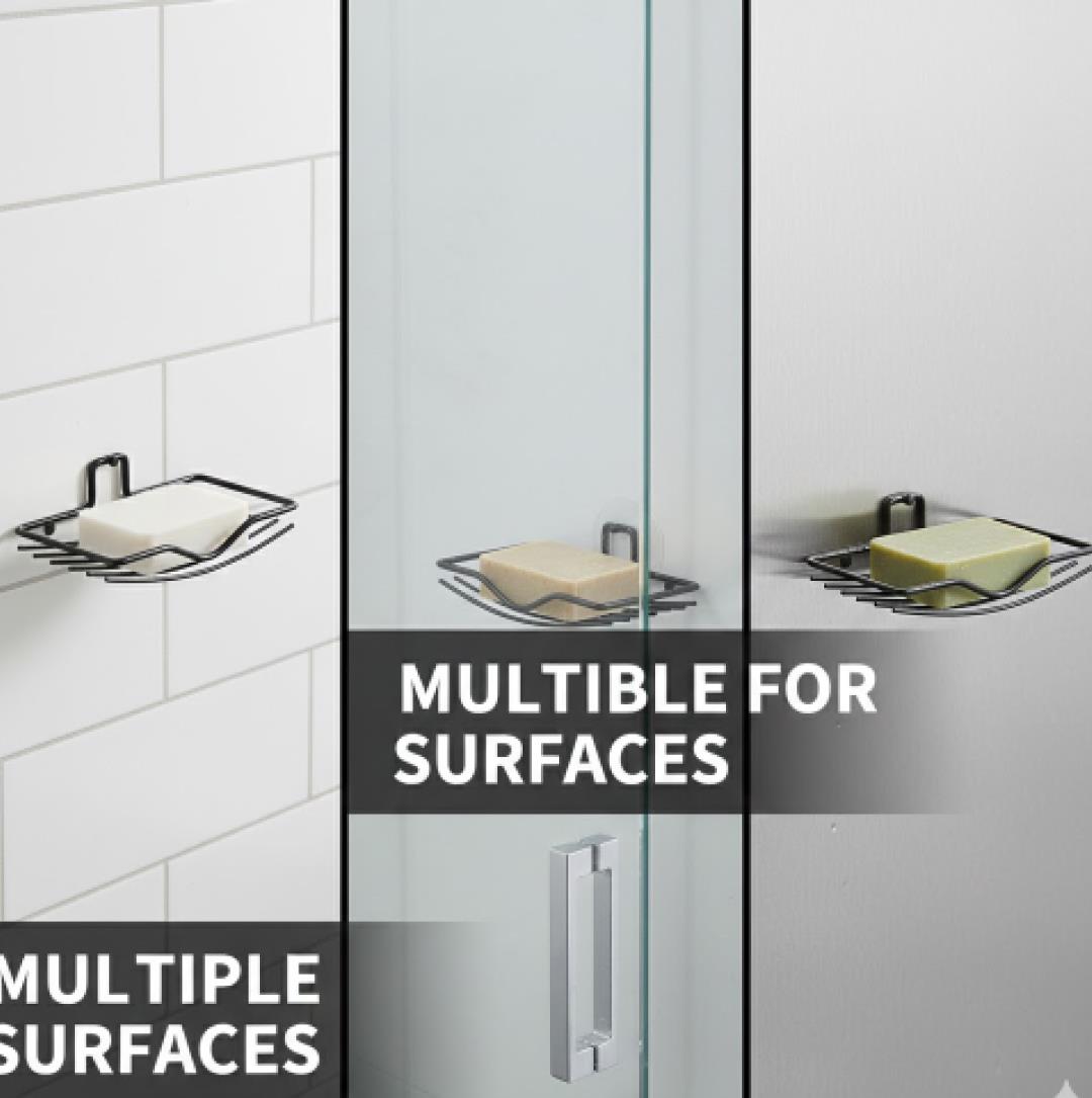 Wall Mount 2-Piece Soap Rack – Versatile Holder for Bathrooms & Homes - view 5