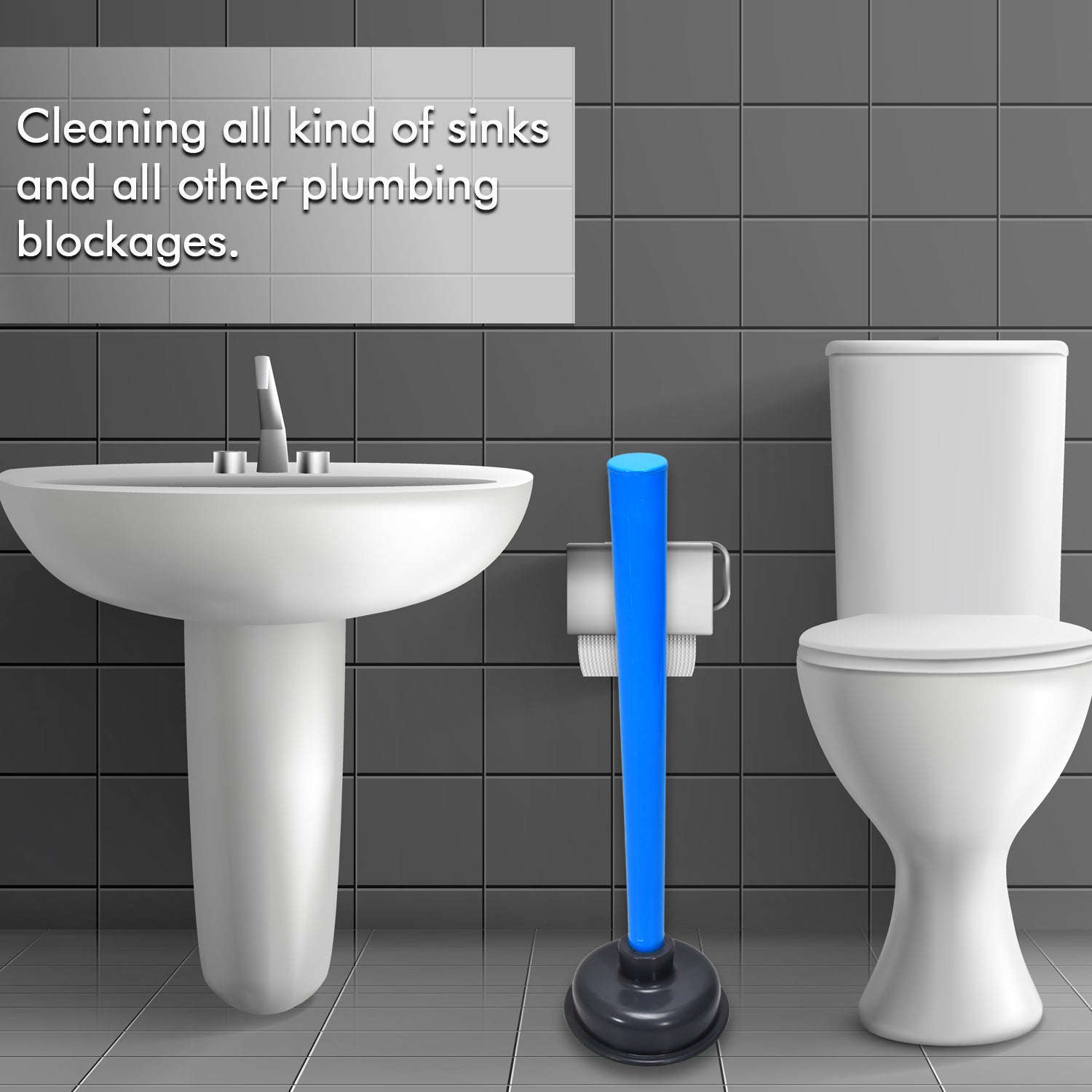 Multifunctional Toilet Plunger, Toilet Blockage Remover Suction Device - view 3