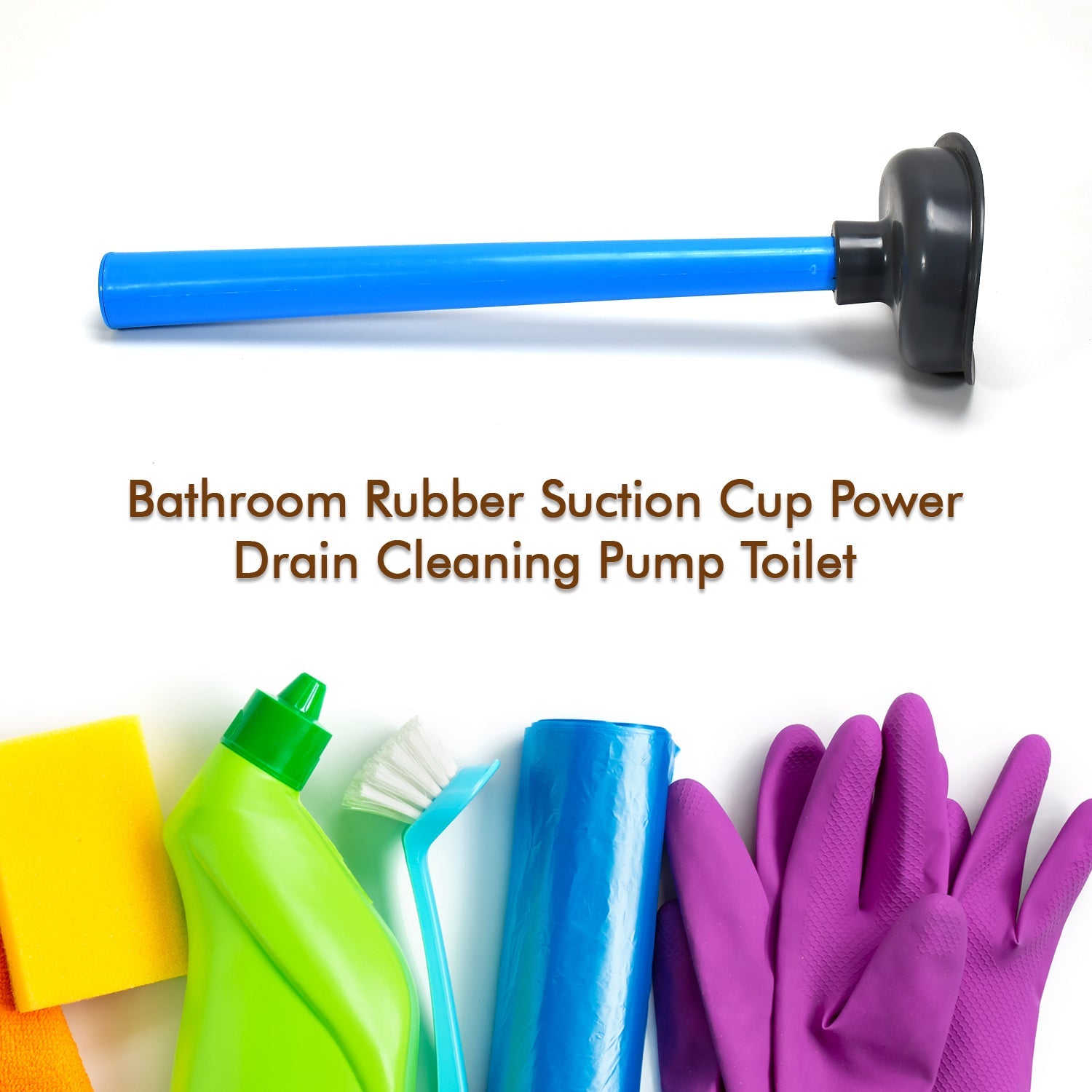 Multifunctional Toilet Plunger, Toilet Blockage Remover Suction Device - view 7