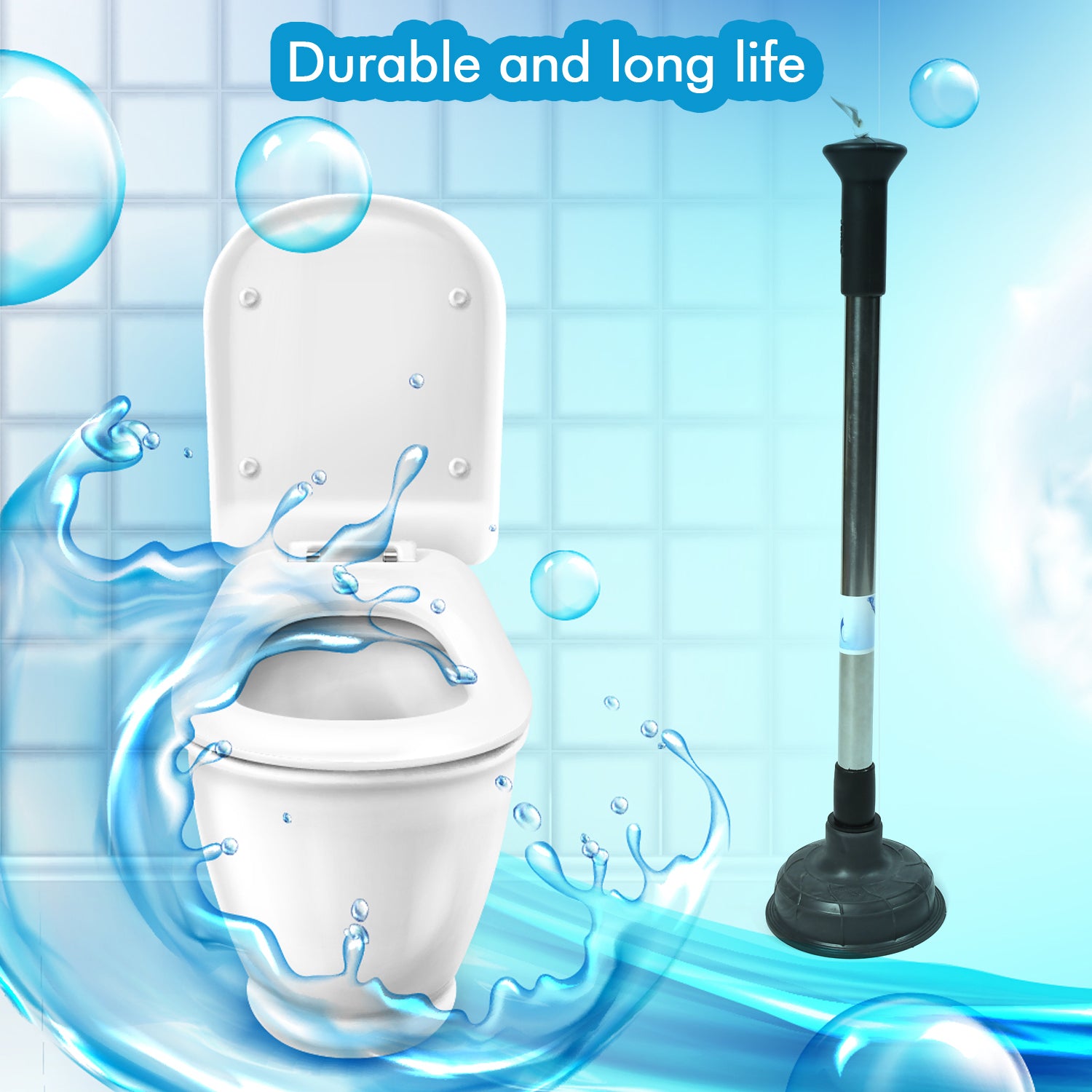 Drain Unblocker Pump for Kitchen, Sink & Toilet Cleaning - view 3