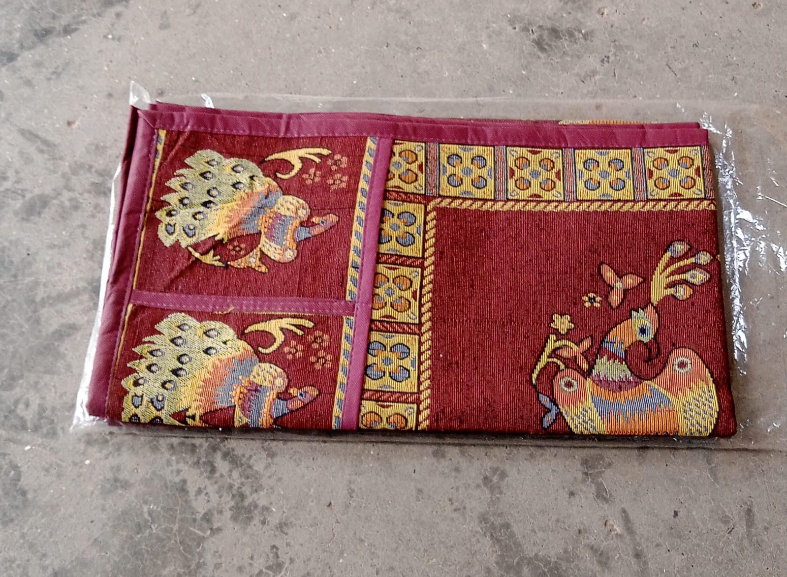 Cotton Fridge Top Cover with Side Pockets for Home Decor (100×60 CM) - view 7