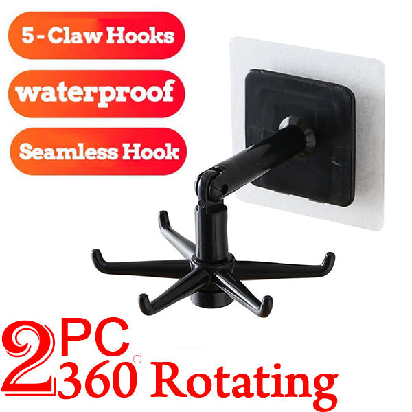 360° rotatable hooks for hanging (Pack of 2) (Brown Box) - view 3